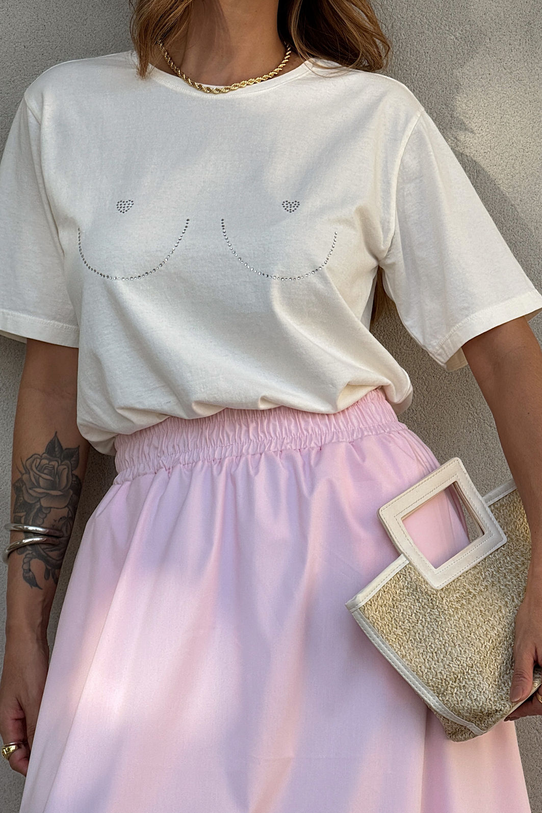 T-SHIRT ESTONADA SMILE HEART (COM STRASS) T-SHIRT ESTONADA SMILE HEART (COM STRASS)