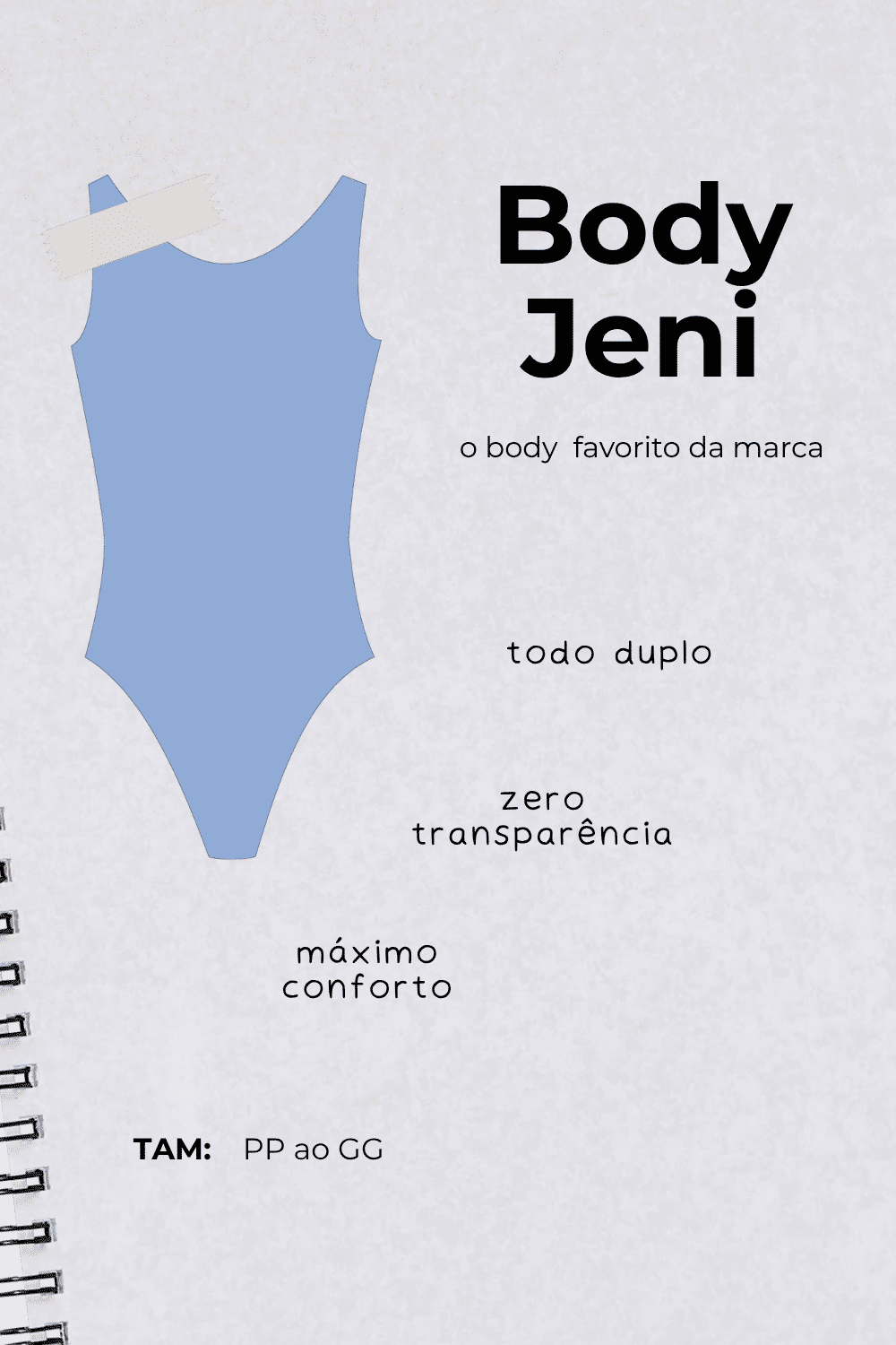 BODY JENI AZUL SAFIRA BODY JENI AZUL SAFIRA