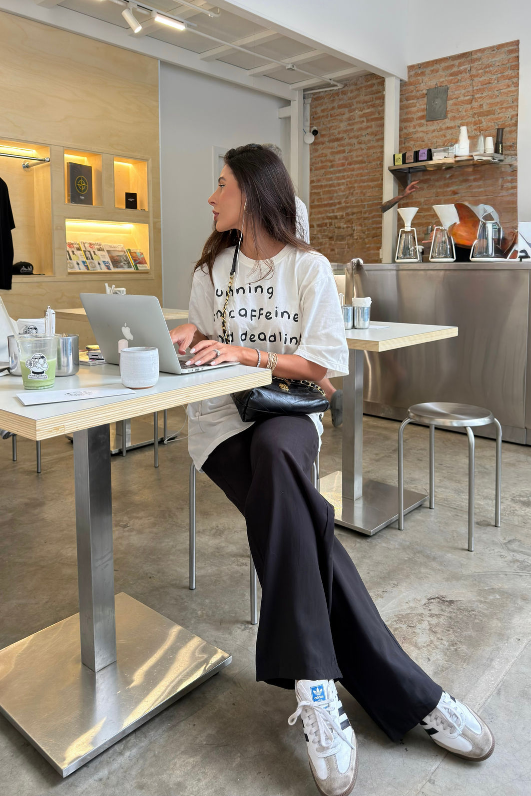 T-SHIRT OVERSIZED RUNNING OFF WHITE