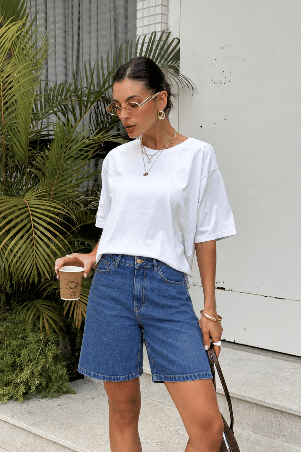 BERMUDA JEANS COM BOLSOS STACY AZUL ESCURO BERMUDA JEANS COM BOLSOS STACY AZUL ESCURO