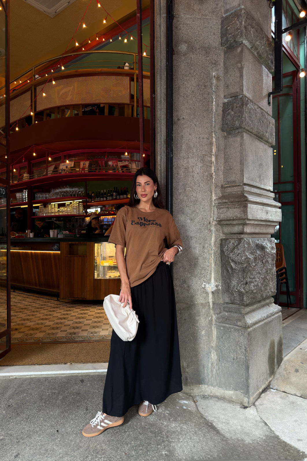 T-SHIRT ESTONADA MORE ESPRESSO MARROM CLIMBER