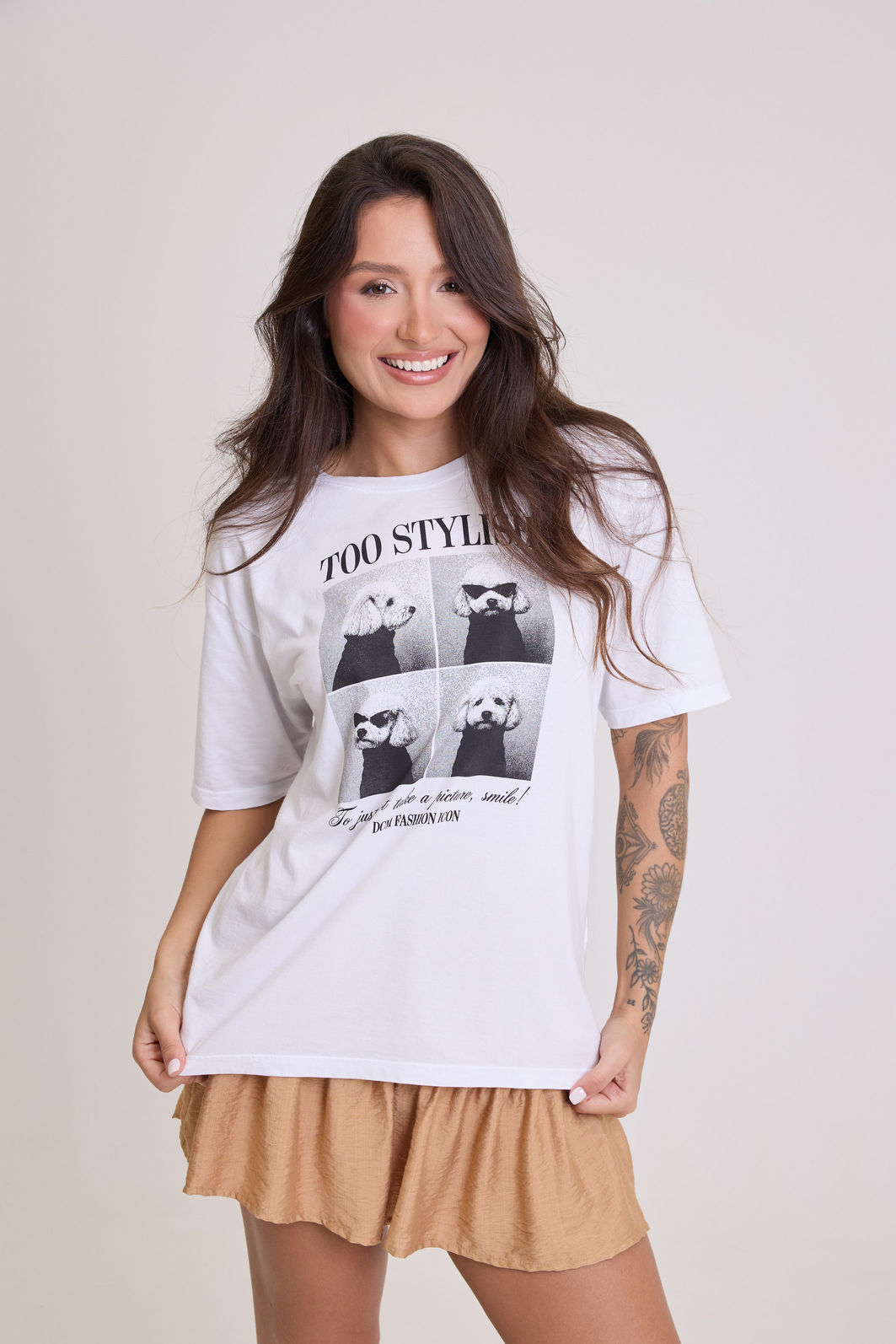 T-SHIRT ESTONADA POODLE STYLISH T-SHIRT ESTONADA POODLE STYLISH