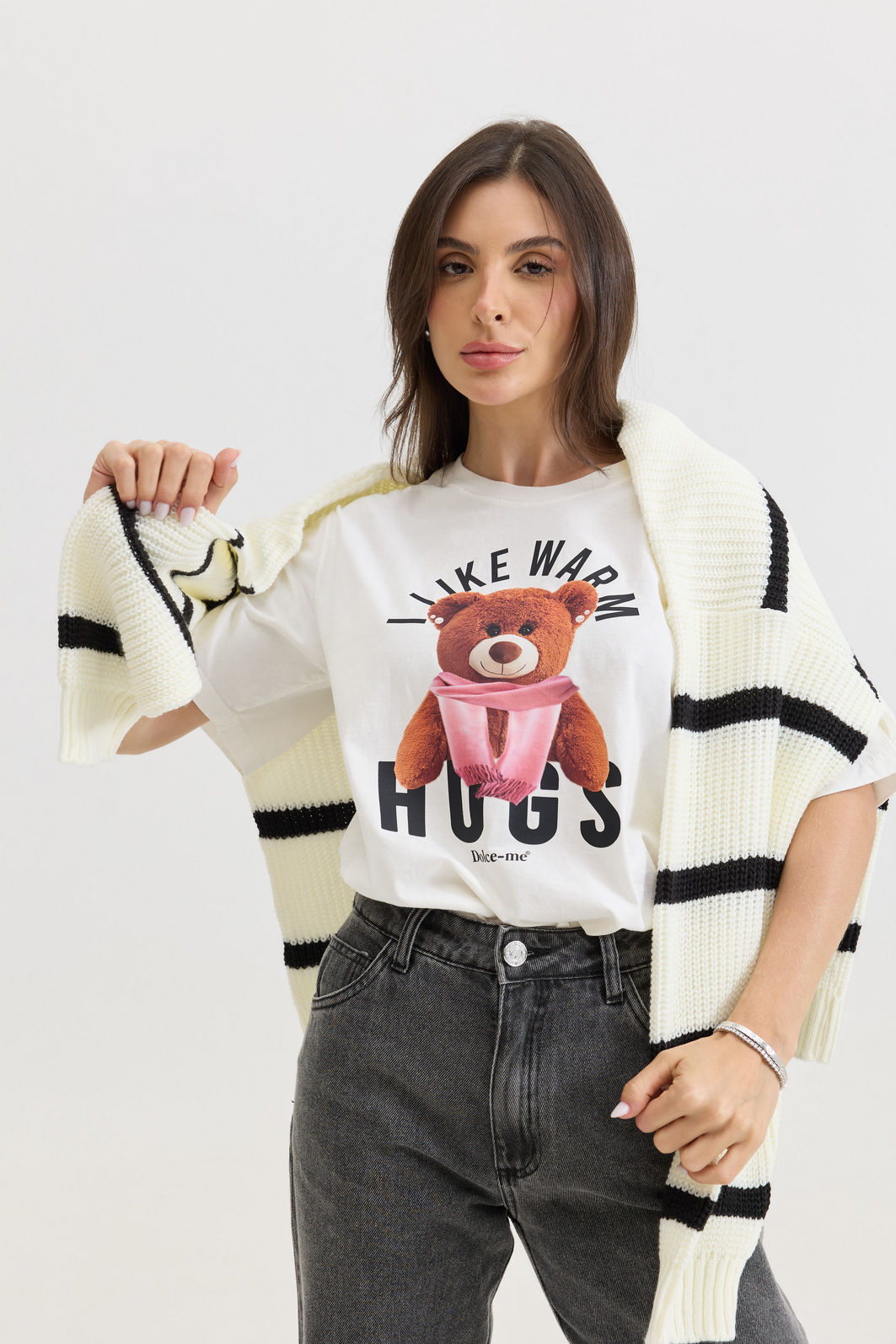 T-SHIRT ESTONADA I LIKE HUGS OFF WHITE T-SHIRT ESTONADA I LIKE HUGS OFF WHITE