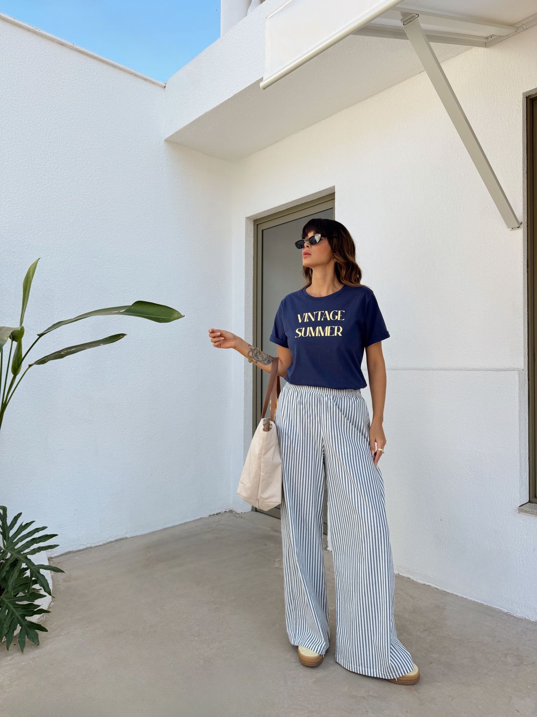 T-SHIRT ESTONADA VINTAGE SUMMER AZUL NAVY