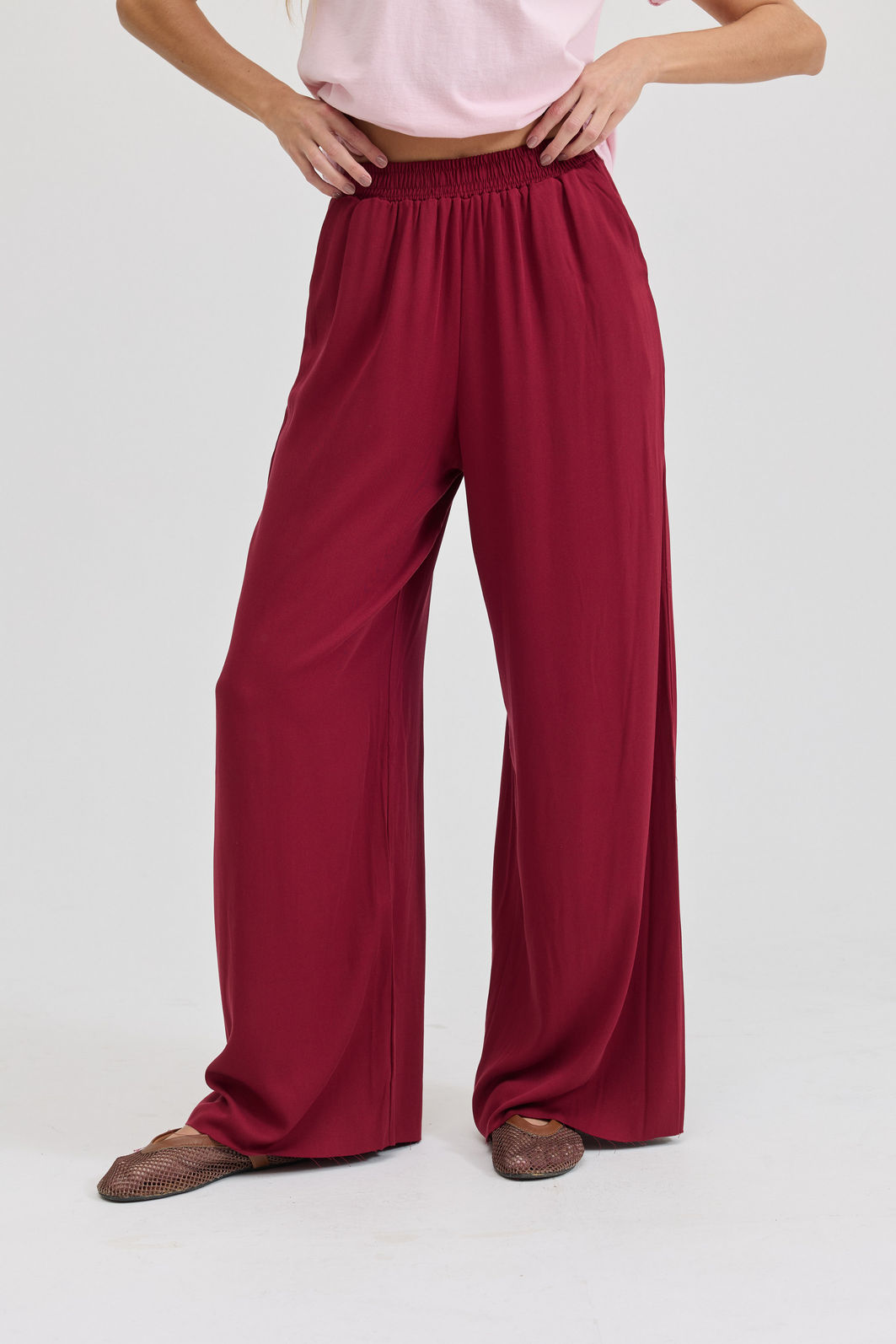CALÇA PANTALONA LIA VERMELHO CEREJA CALÇA PANTALONA LIA VERMELHO CEREJA