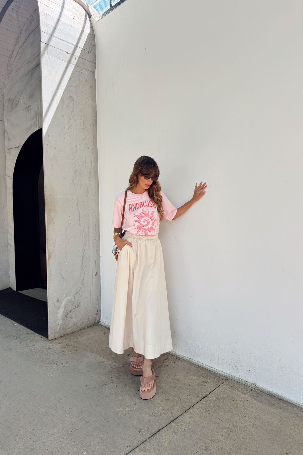 T-SHIRT ESTONADA ANDALUSIA (COM FOIL) ROSA CANDY T-SHIRT ESTONADA ANDALUSIA (COM FOIL) ROSA CANDY