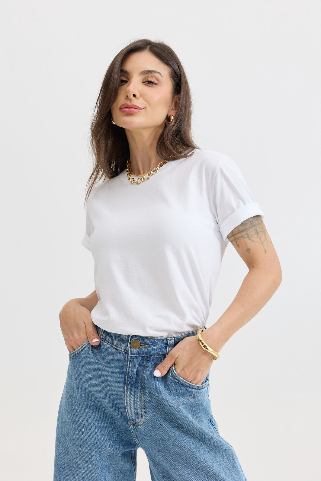 T-SHIRT ESTONADA LISA BRANCA T-SHIRT ESTONADA LISA BRANCA