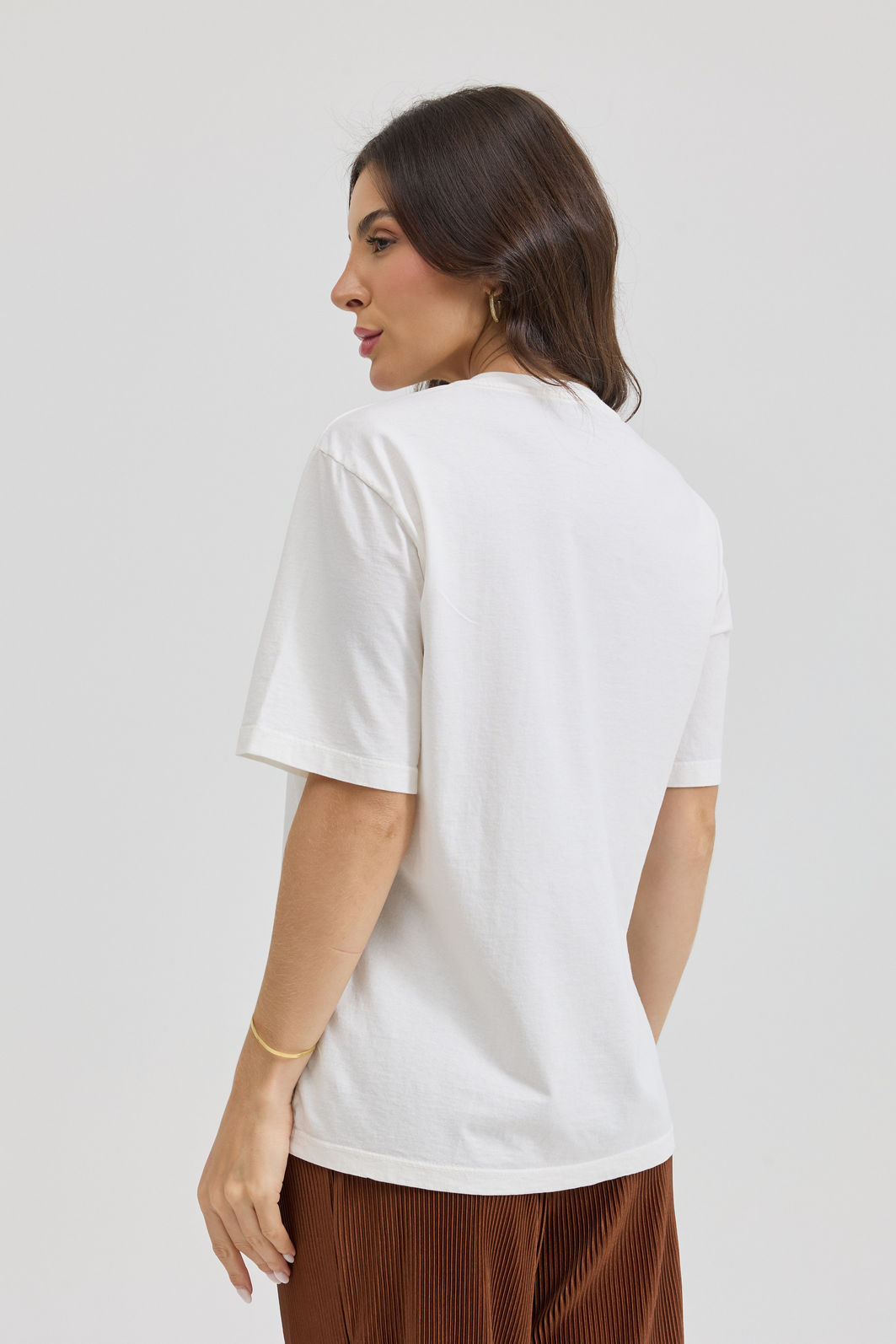 T-SHIRT ESTONADA GLAM DOG LAÇO OFF WHITE T-SHIRT ESTONADA GLAM DOG LAÇO OFF WHITE