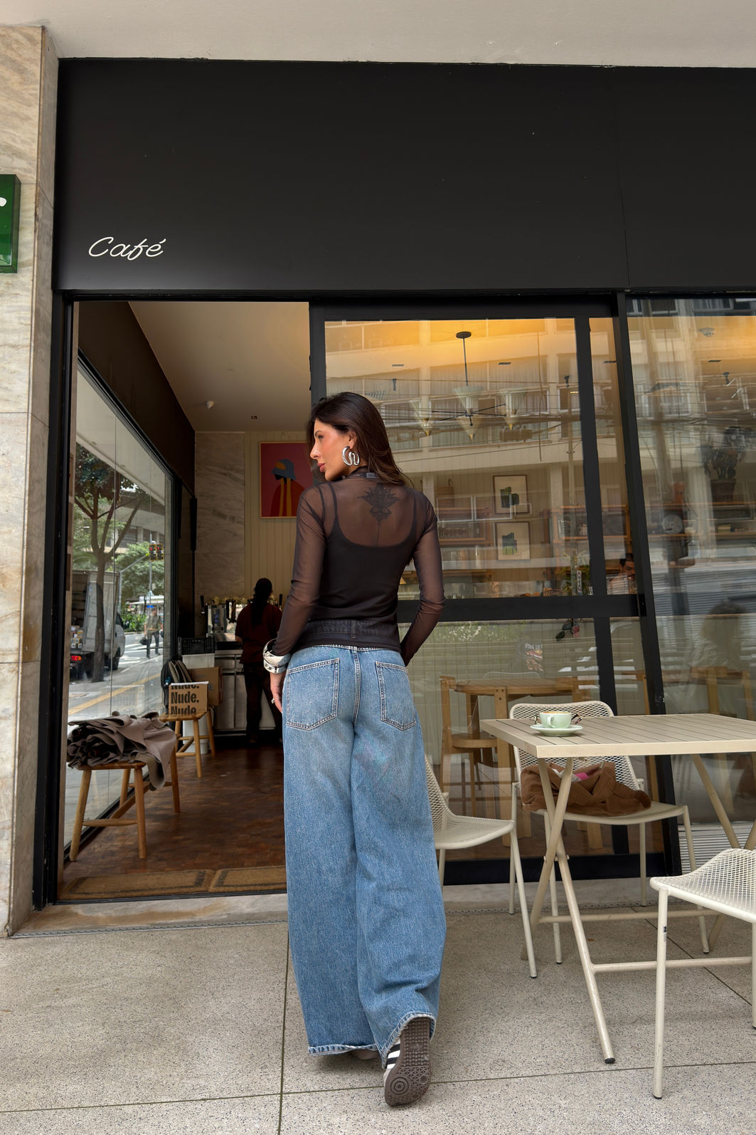 BLUSA DE TULE ALICIA PRETA BLUSA DE TULE ALICIA PRETA