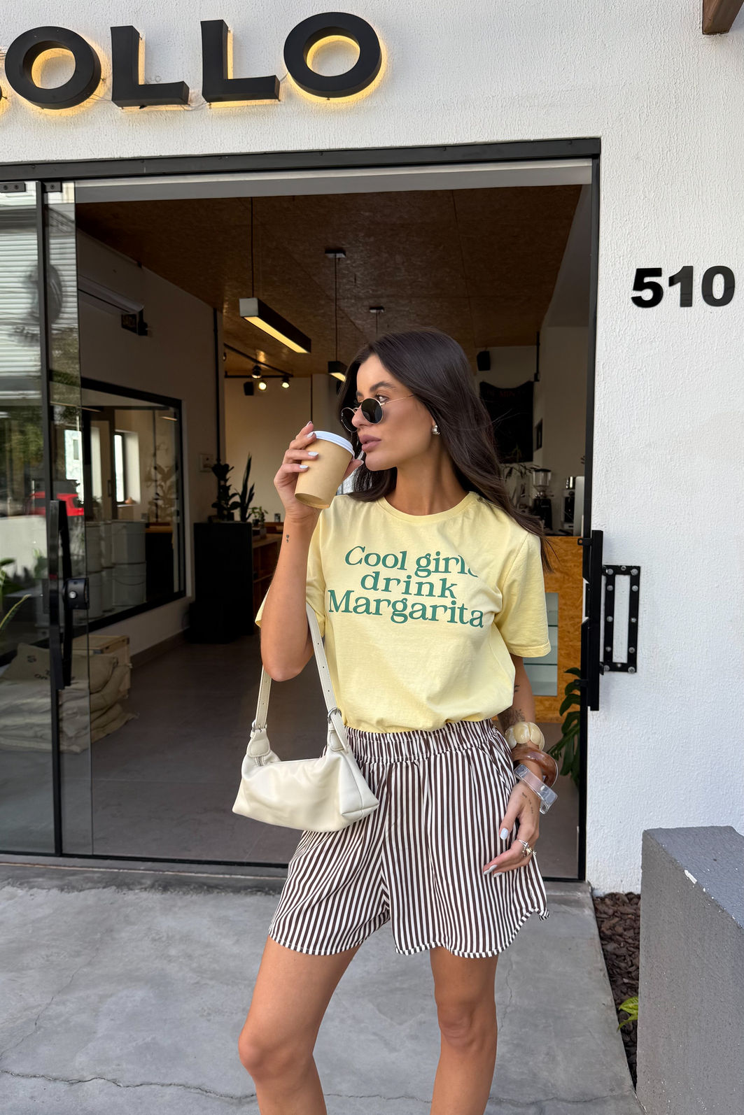 T-SHIRT ESTONADA GIRLS MARGARITA AMARELO MANTEIGA T-SHIRT ESTONADA GIRLS MARGARITA AMARELO MANTEIGA