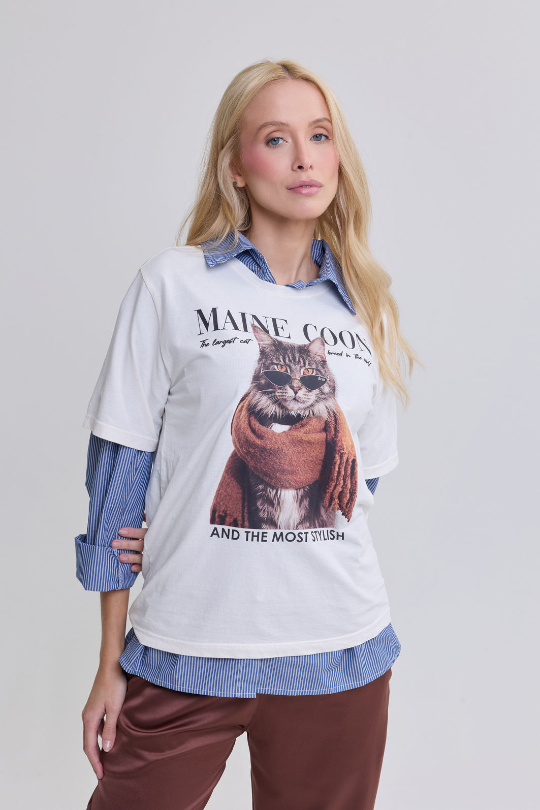 T-SHIRT ESTONADA GATO STYLE OFF WHITE T-SHIRT ESTONADA GATO STYLE OFF WHITE