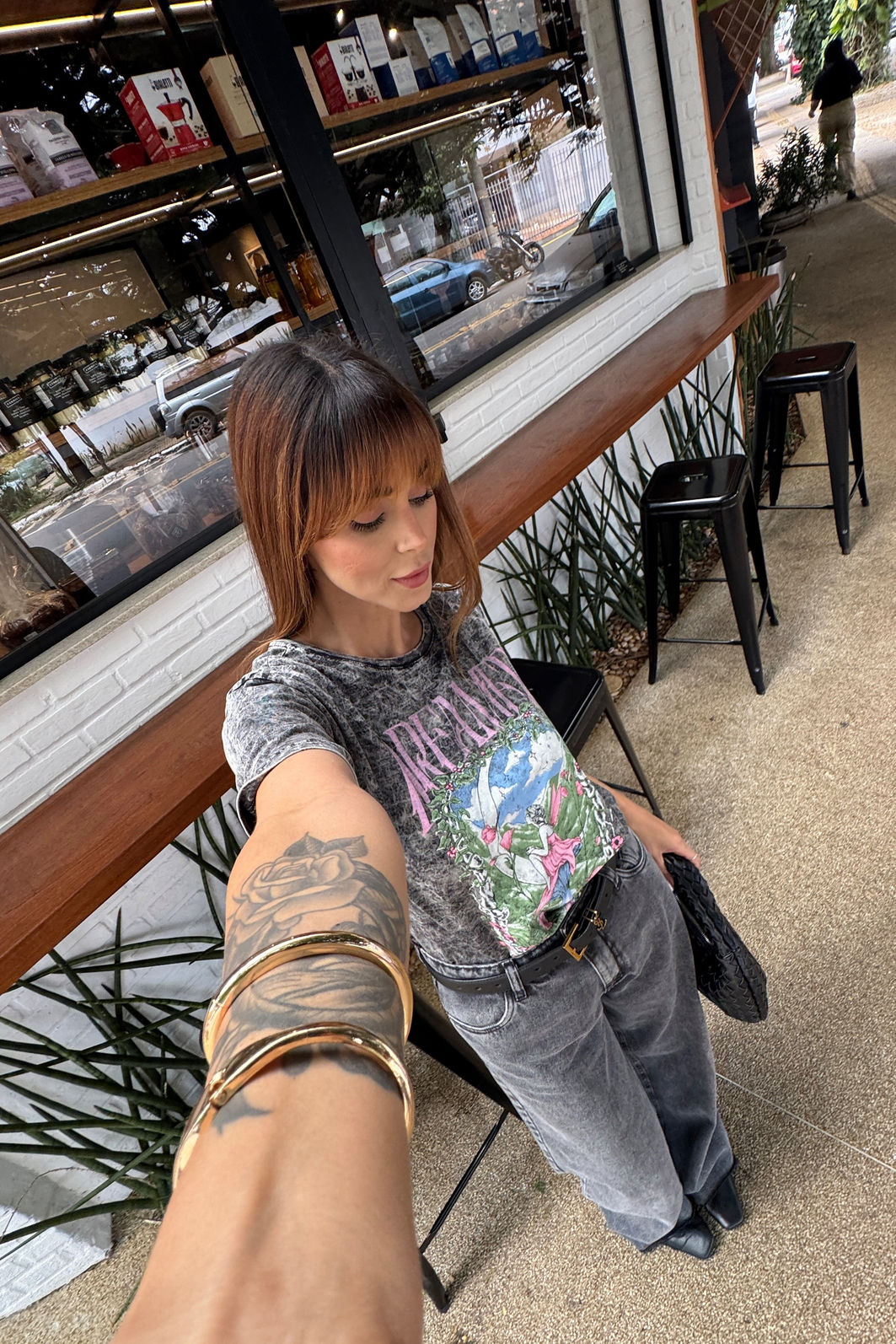 PRÉ-VENDA T-SHIRT ESTONADA DREAMER FANTASTIC PRETO MARMORIZADO VINTAGE