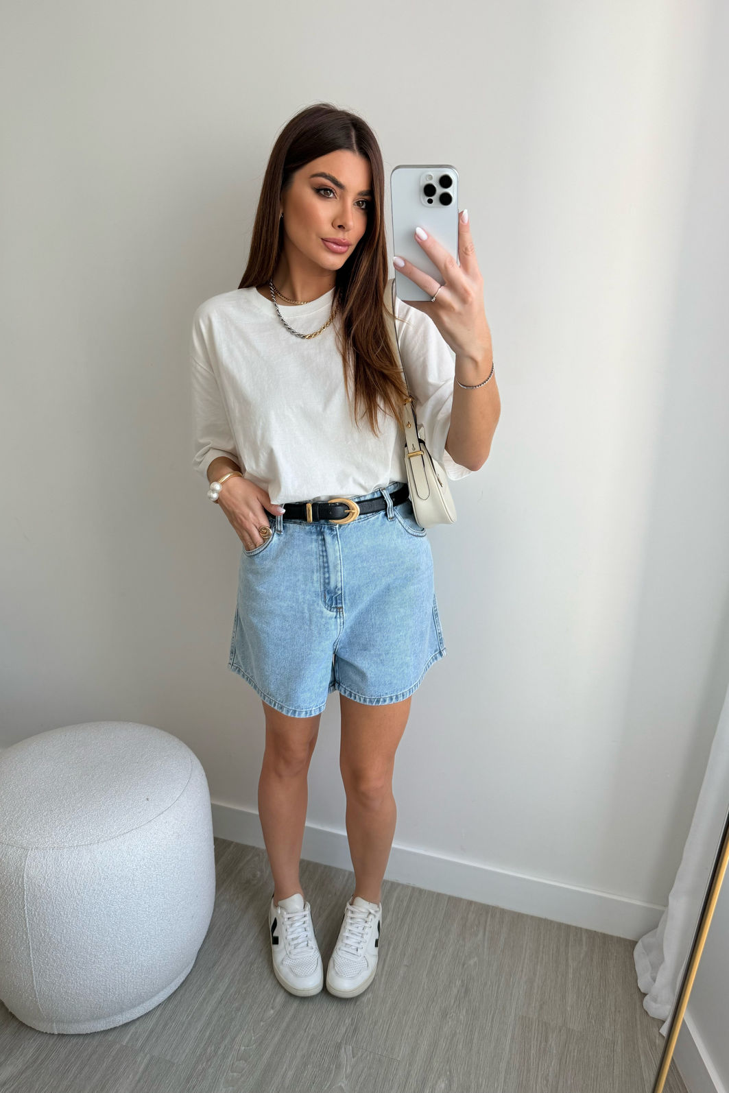 SHORTS MOM JEANS AMALFI AZUL