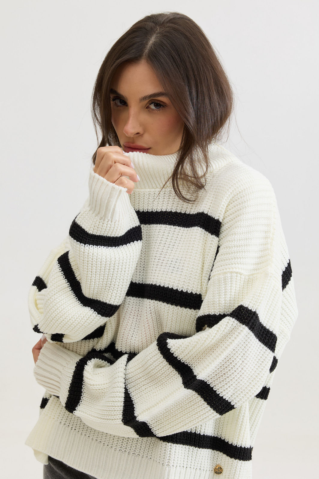 TRICOT LISTRADO COZY OFF WHITE