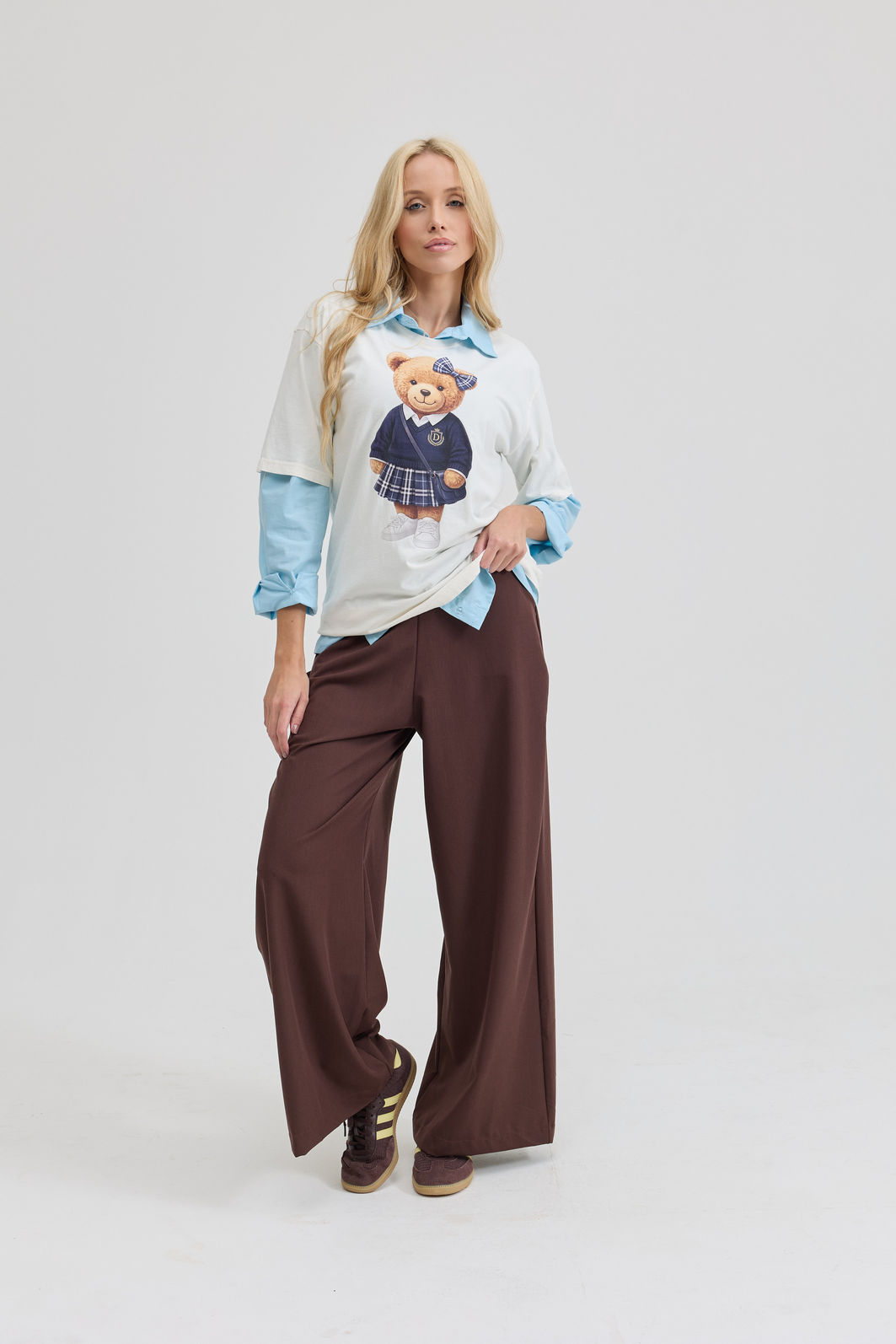 CALÇA ALFAIATARIA PANTALONA GISELLE MARROM TRUFADO CALÇA ALFAIATARIA PANTALONA GISELLE MARROM TRUFADO