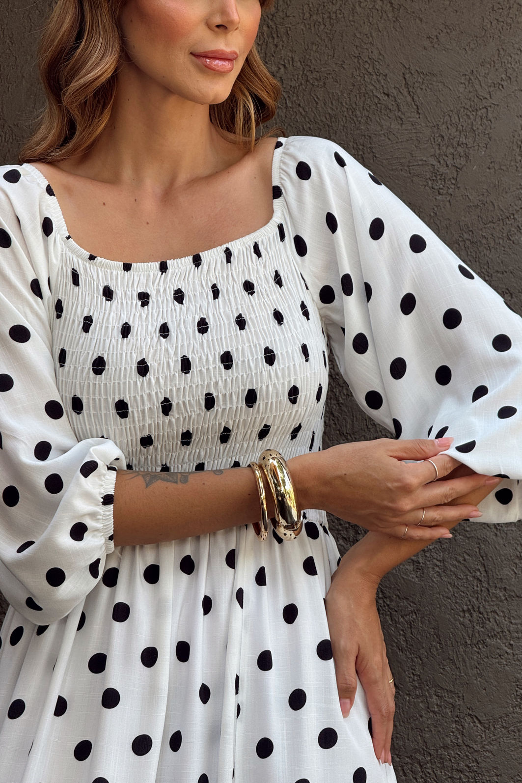 VESTIDO MIDI ESTAMPADO COM BUSTO EM LASTEX BARBARA POÁ BRANCO VESTIDO MIDI ESTAMPADO COM BUSTO EM LASTEX BARBARA POÁ BRANCO