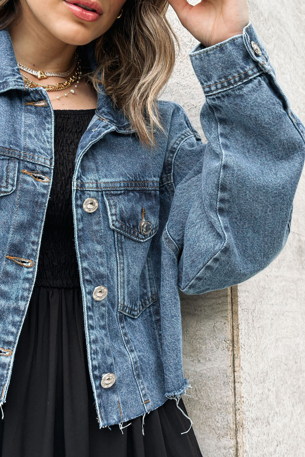 JAQUETA JEANS CROPPED OVER JAQUETA JEANS CROPPED OVER