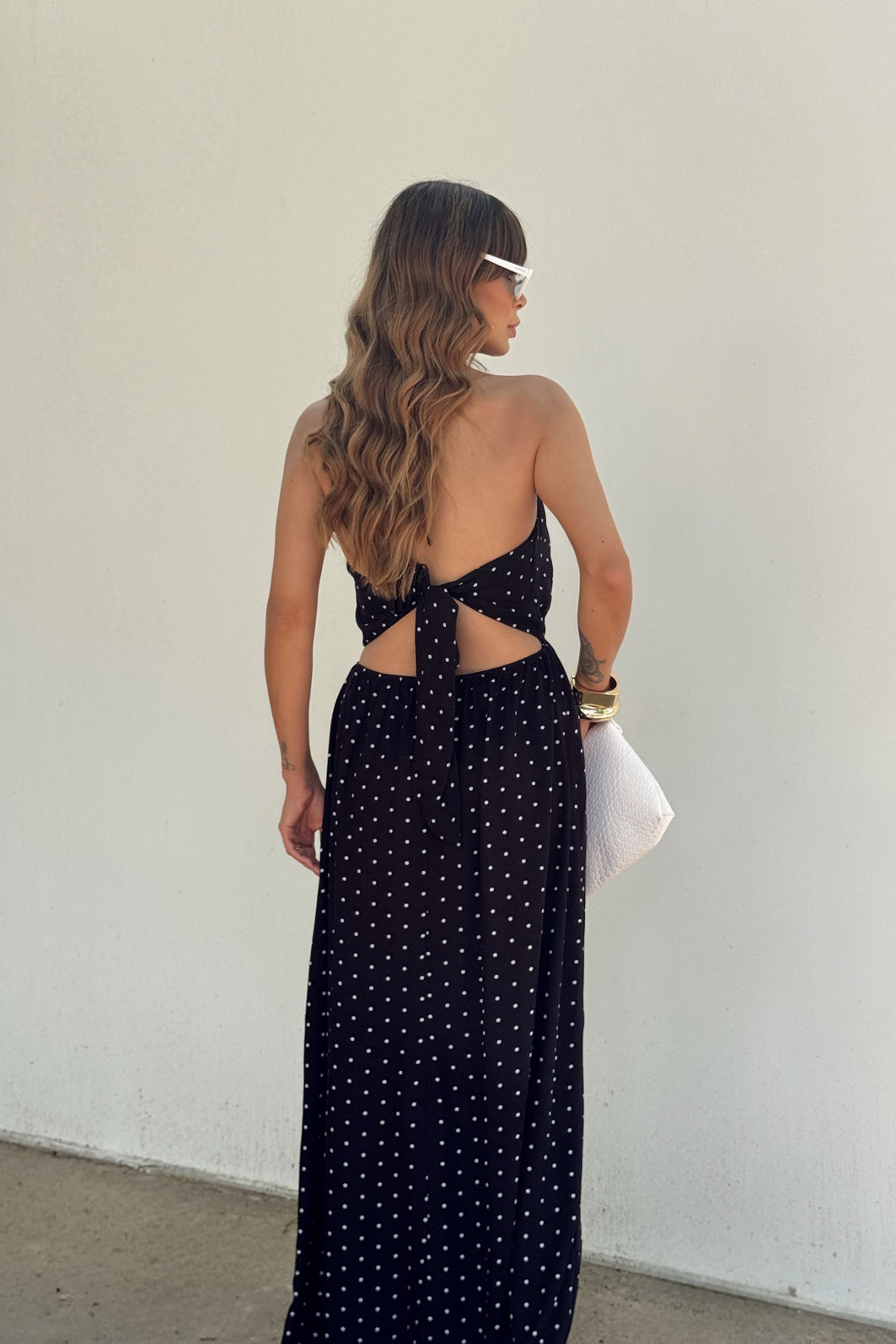 VESTIDO LONGO FRENTE UNICA ESTAMPADO MARGOT POA PRETO VESTIDO LONGO FRENTE UNICA ESTAMPADO MARGOT POA PRETO