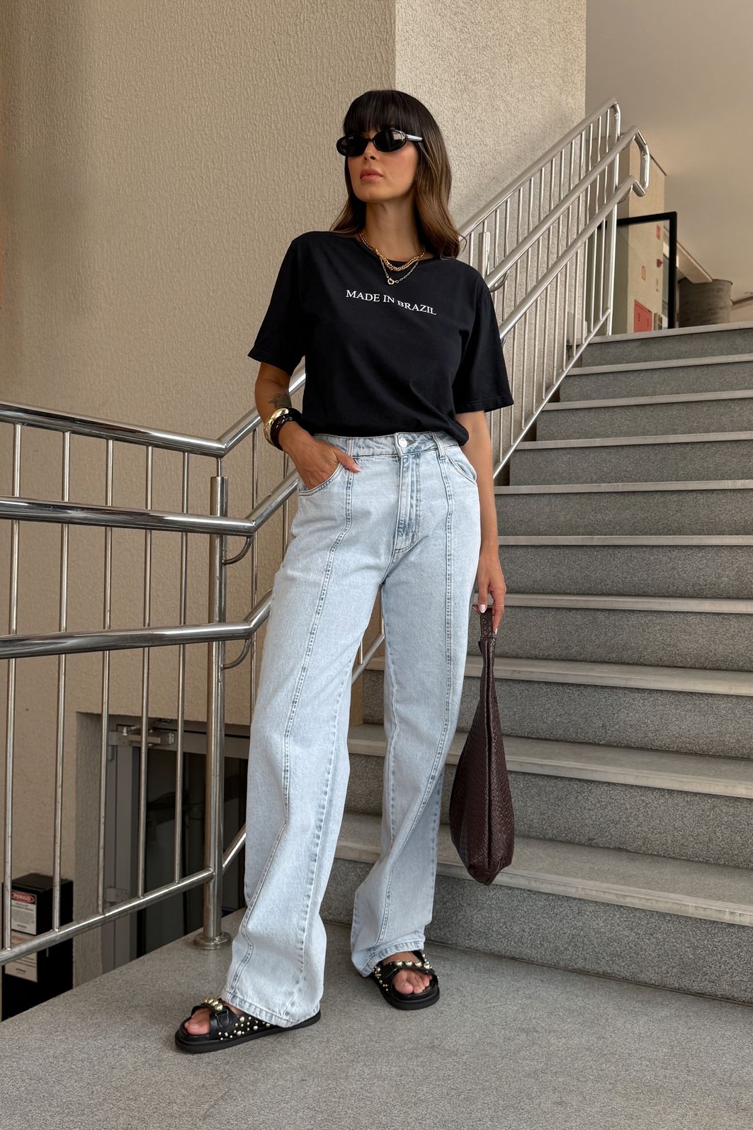 T-SHIRT ESTONADA MADE IN BRAZIL PRETA T-SHIRT ESTONADA MADE IN BRAZIL PRETA