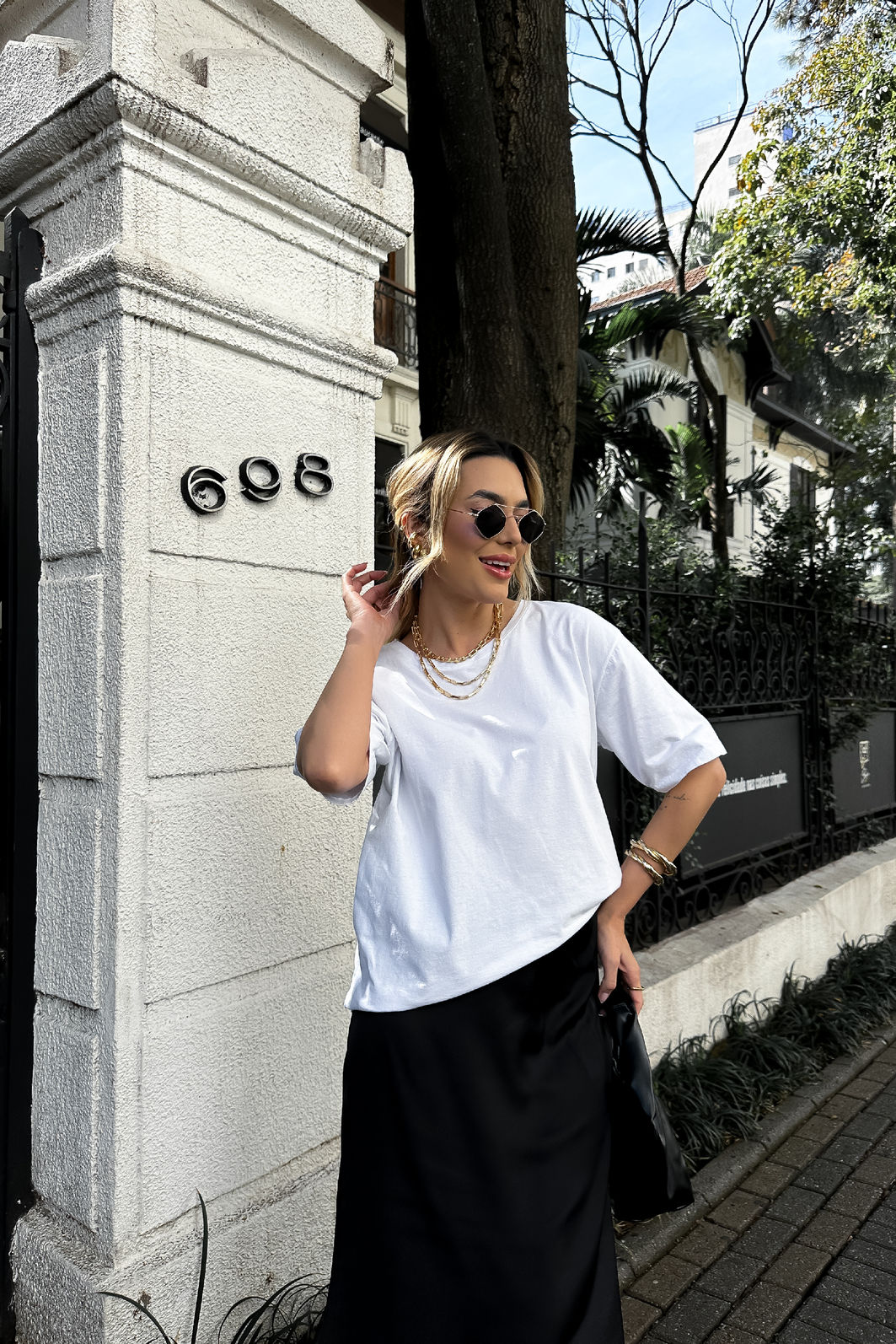 T-SHIRT ESTONADA LISA BRANCA T-SHIRT ESTONADA LISA BRANCA