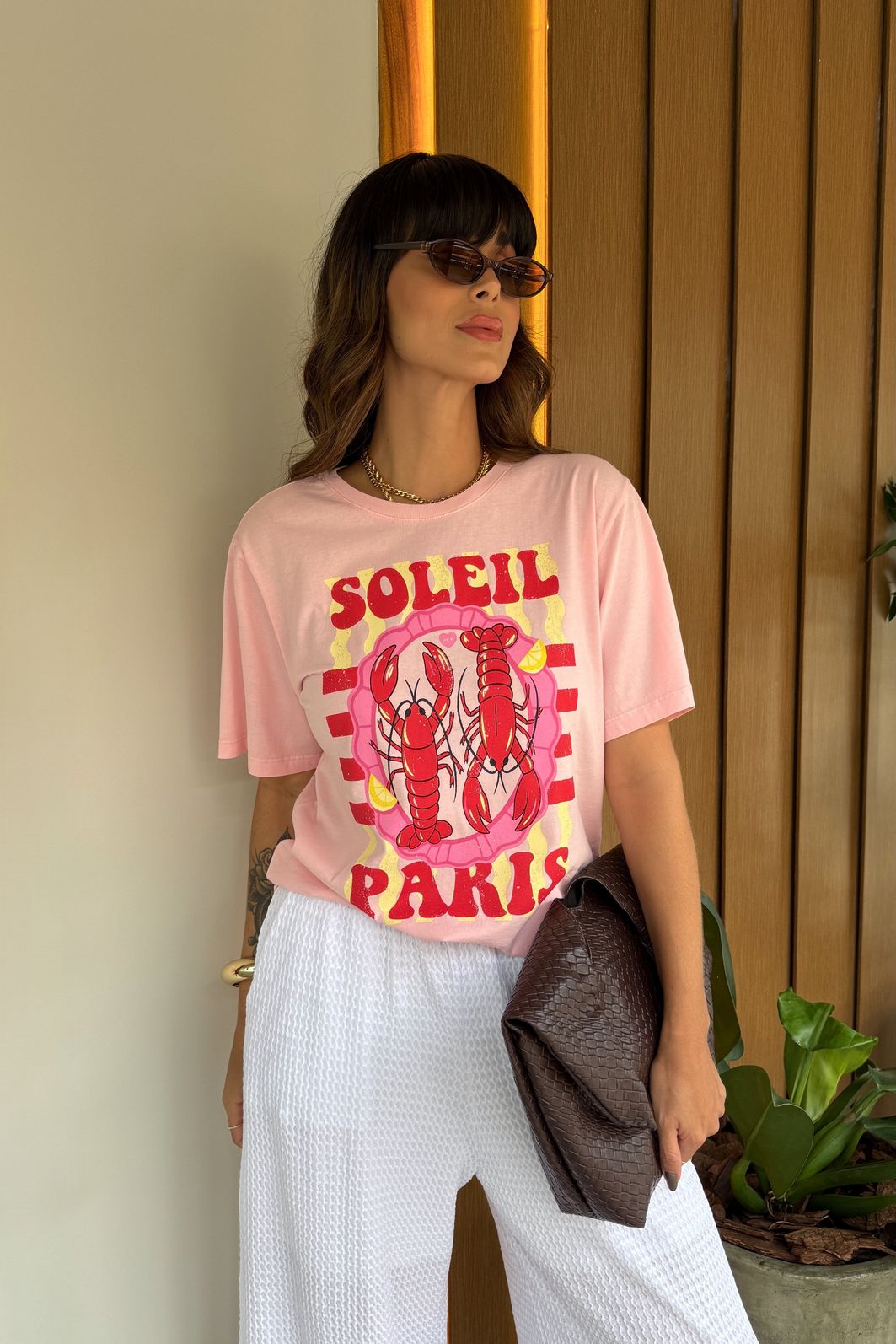 T-SHIRT ESTONADA LAGOSTAS SOLEIL ROSA CANDY T-SHIRT ESTONADA LAGOSTAS SOLEIL ROSA CANDY