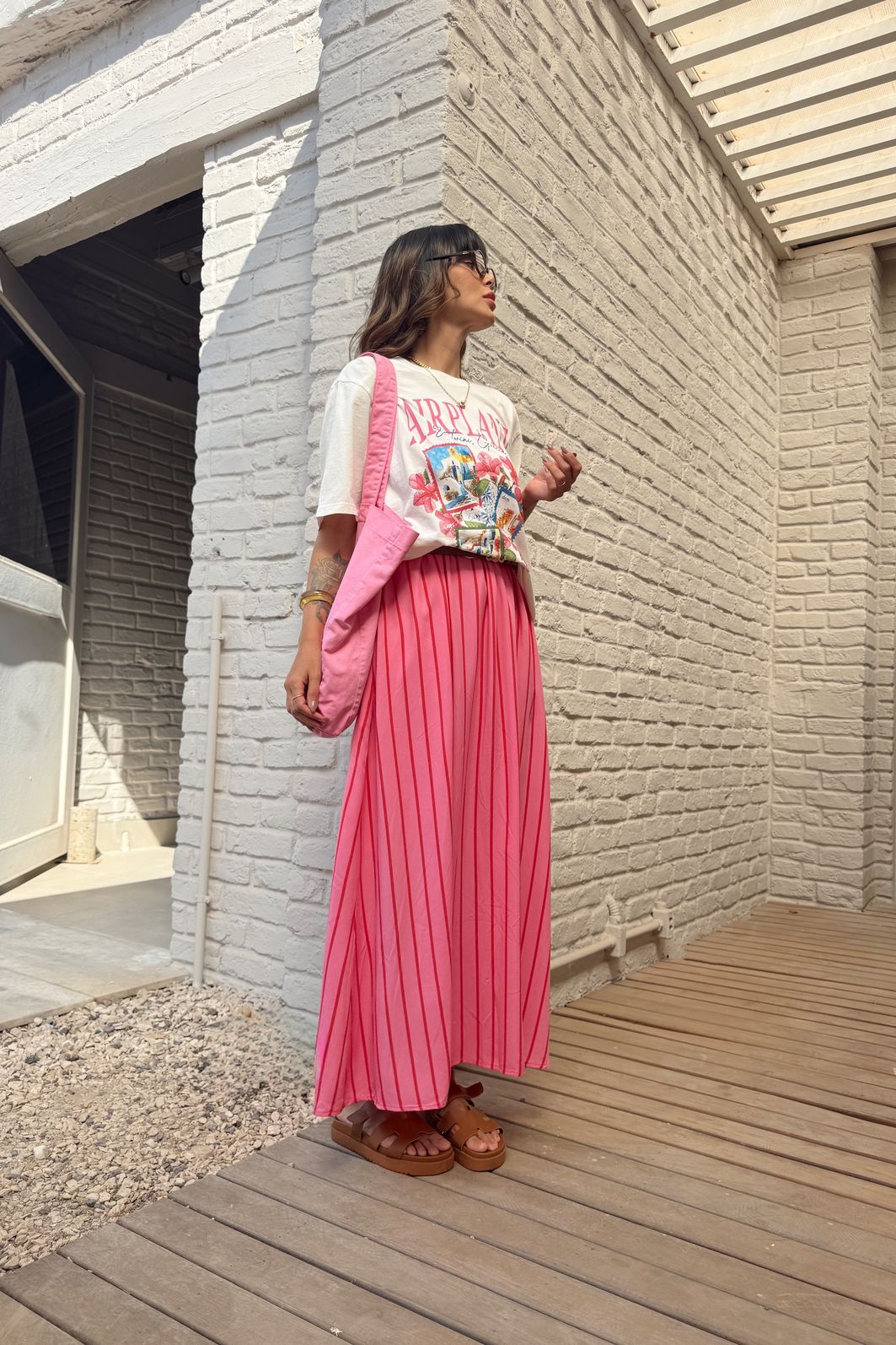 T-SHIRT OVERSIZED AIRPLANE MODE OFF WHITE