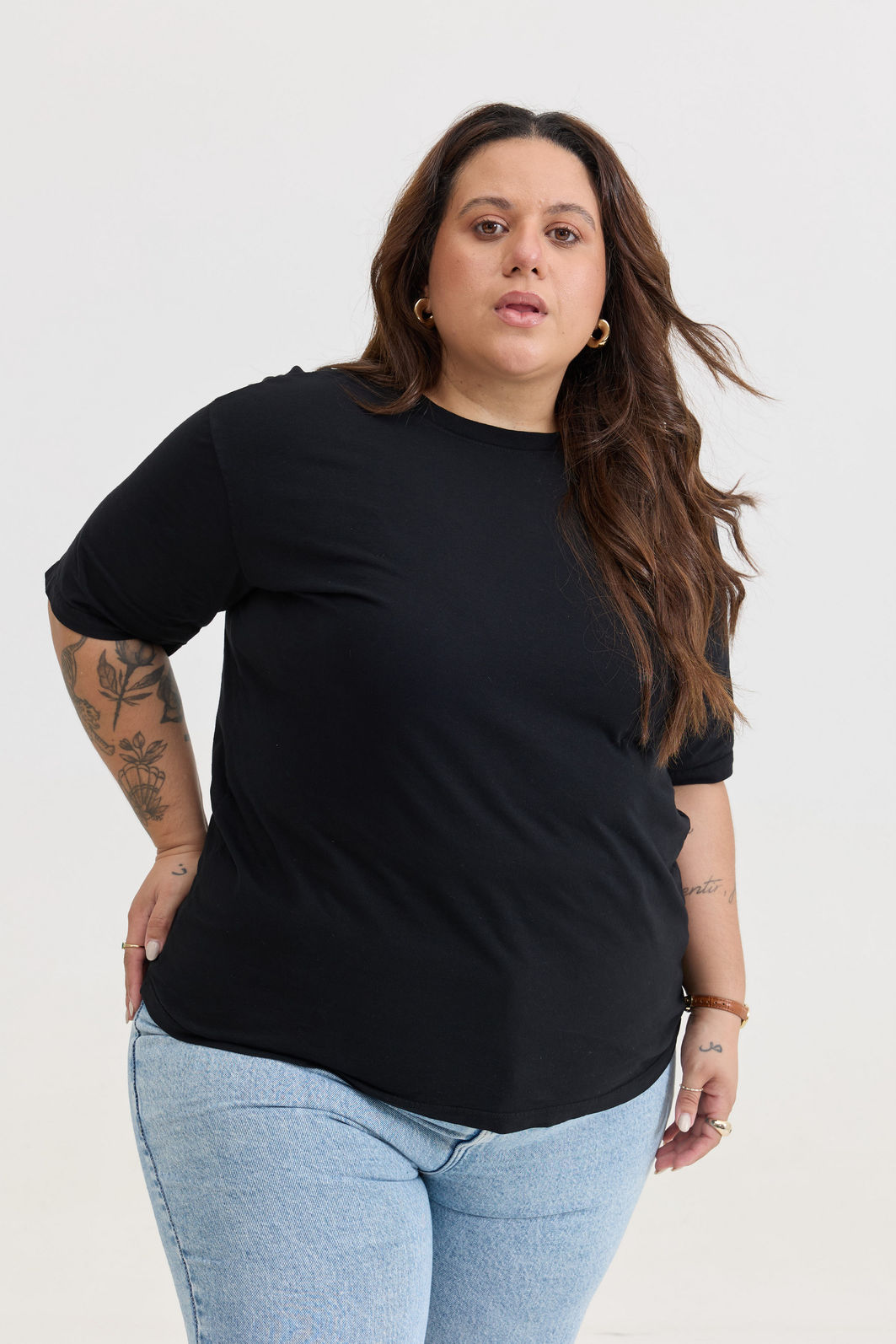 T-SHIRT ESTONADA LISA PRETA T-SHIRT ESTONADA LISA PRETA