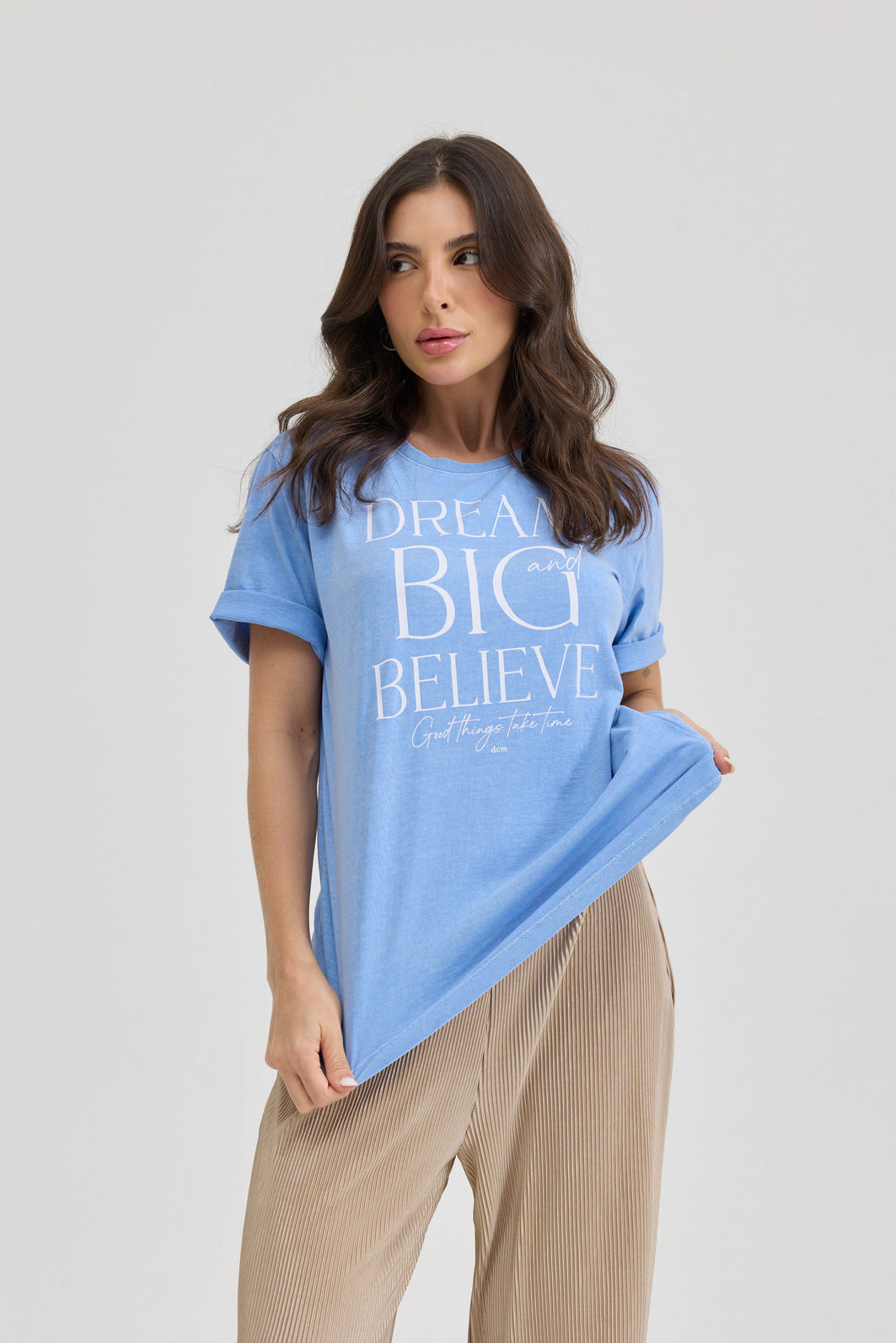 T-SHIRT ESTONADA DREAM BIG AZUL SERENITY T-SHIRT ESTONADA DREAM BIG AZUL SERENITY