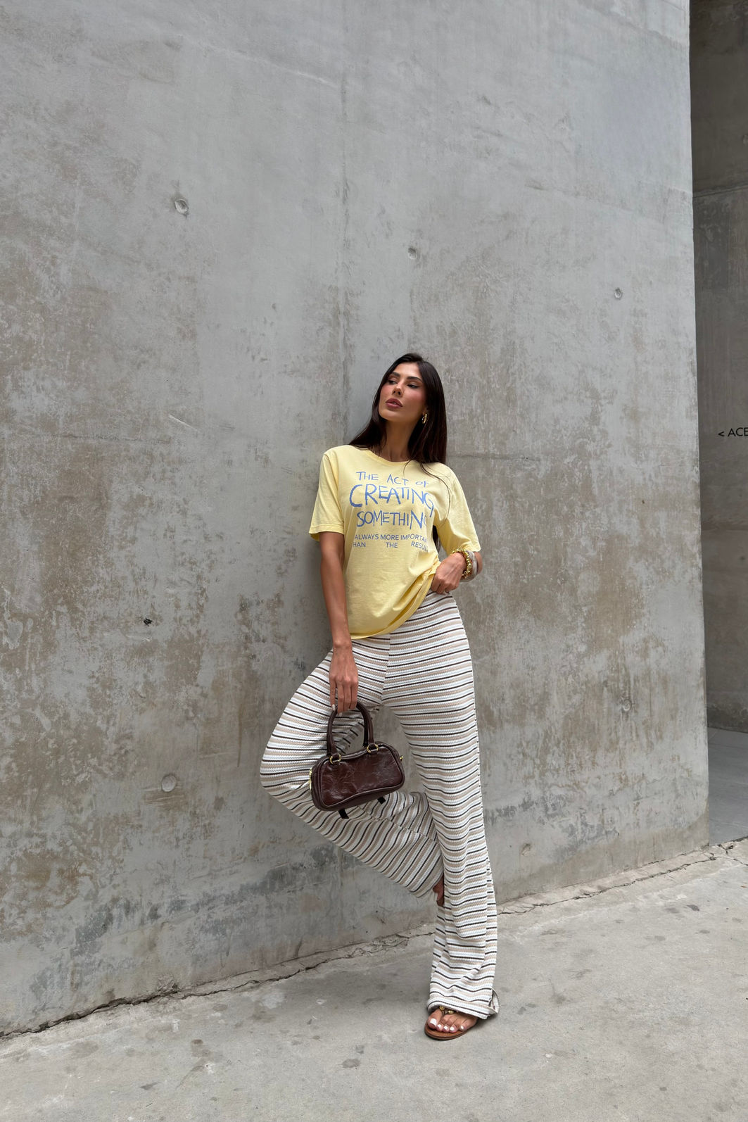 T-SHIRT ESTONADA CREATING SOMETHING AMARELO CANDY T-SHIRT ESTONADA CREATING SOMETHING AMARELO CANDY