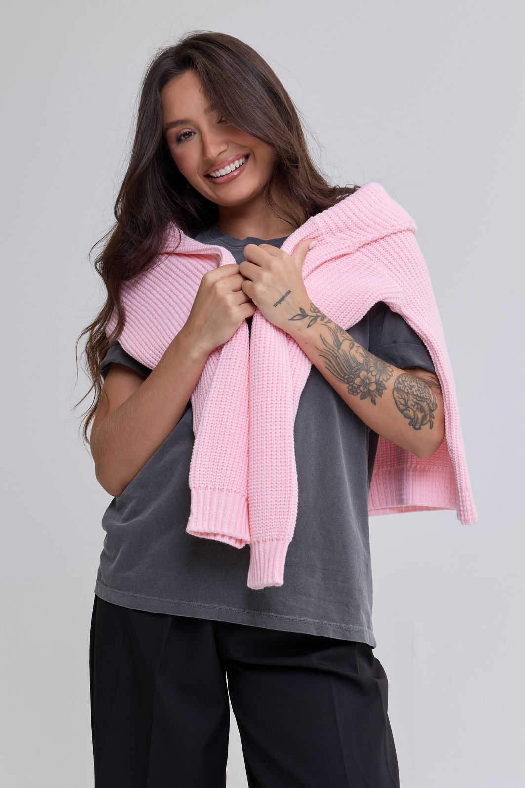 TRICOT GOLA ALTA MANGA LONGA LISO COZY ROSA TRICOT GOLA ALTA MANGA LONGA LISO COZY ROSA
