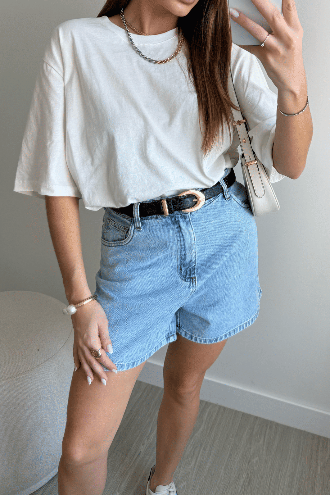 SHORTS MOM JEANS AMALFI AZUL SHORTS MOM JEANS AMALFI AZUL