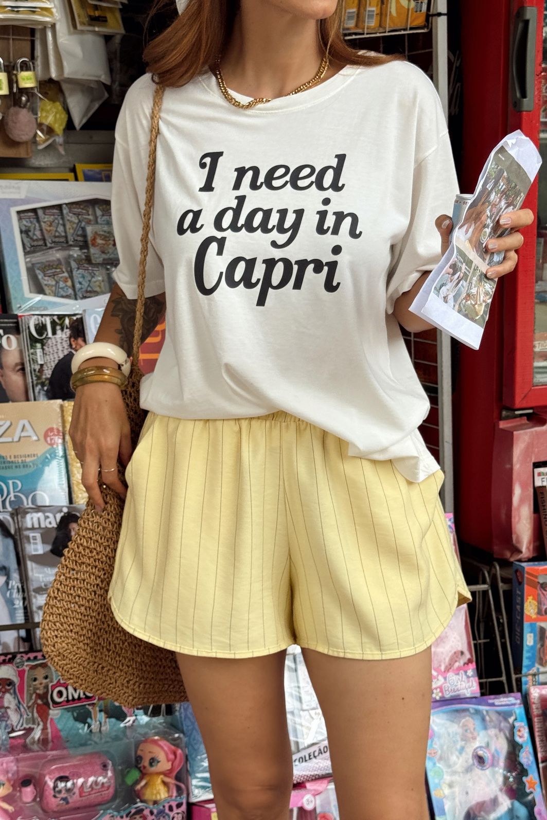 SHORTS ALFAIATARIA ELLEN AMARELO MANTEIGA SHORTS ALFAIATARIA ELLEN AMARELO MANTEIGA