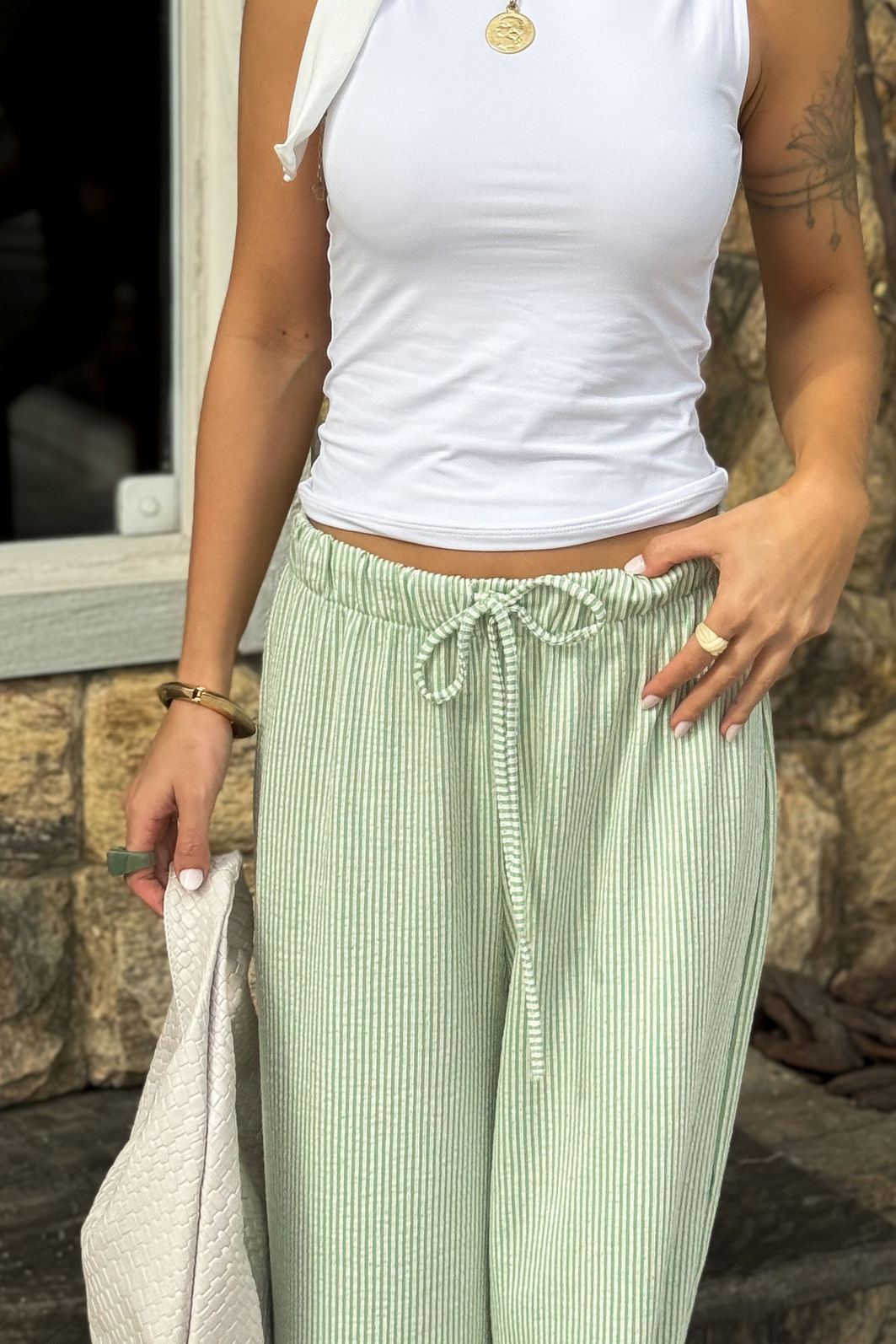CALÇA PANTALONA LOUISE VERDE CALÇA PANTALONA LOUISE VERDE