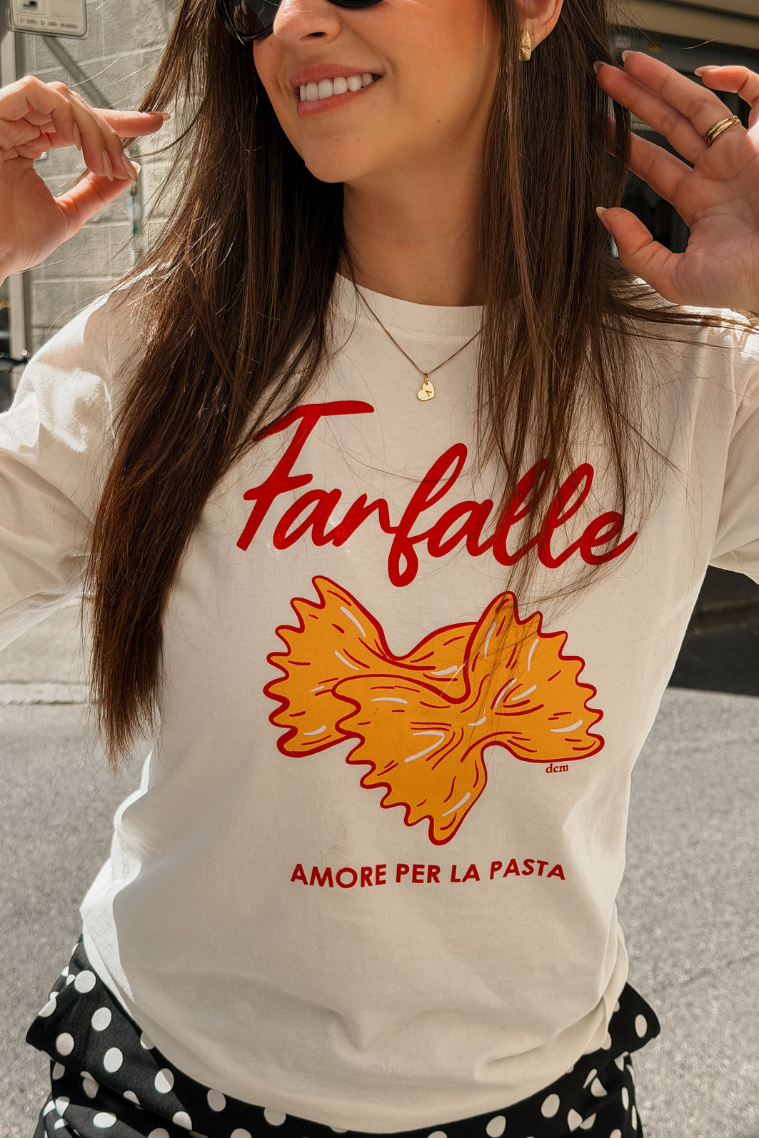 T-SHIRT ESTONADA FARFALLE PASTA OFF WHITE T-SHIRT ESTONADA FARFALLE PASTA OFF WHITE