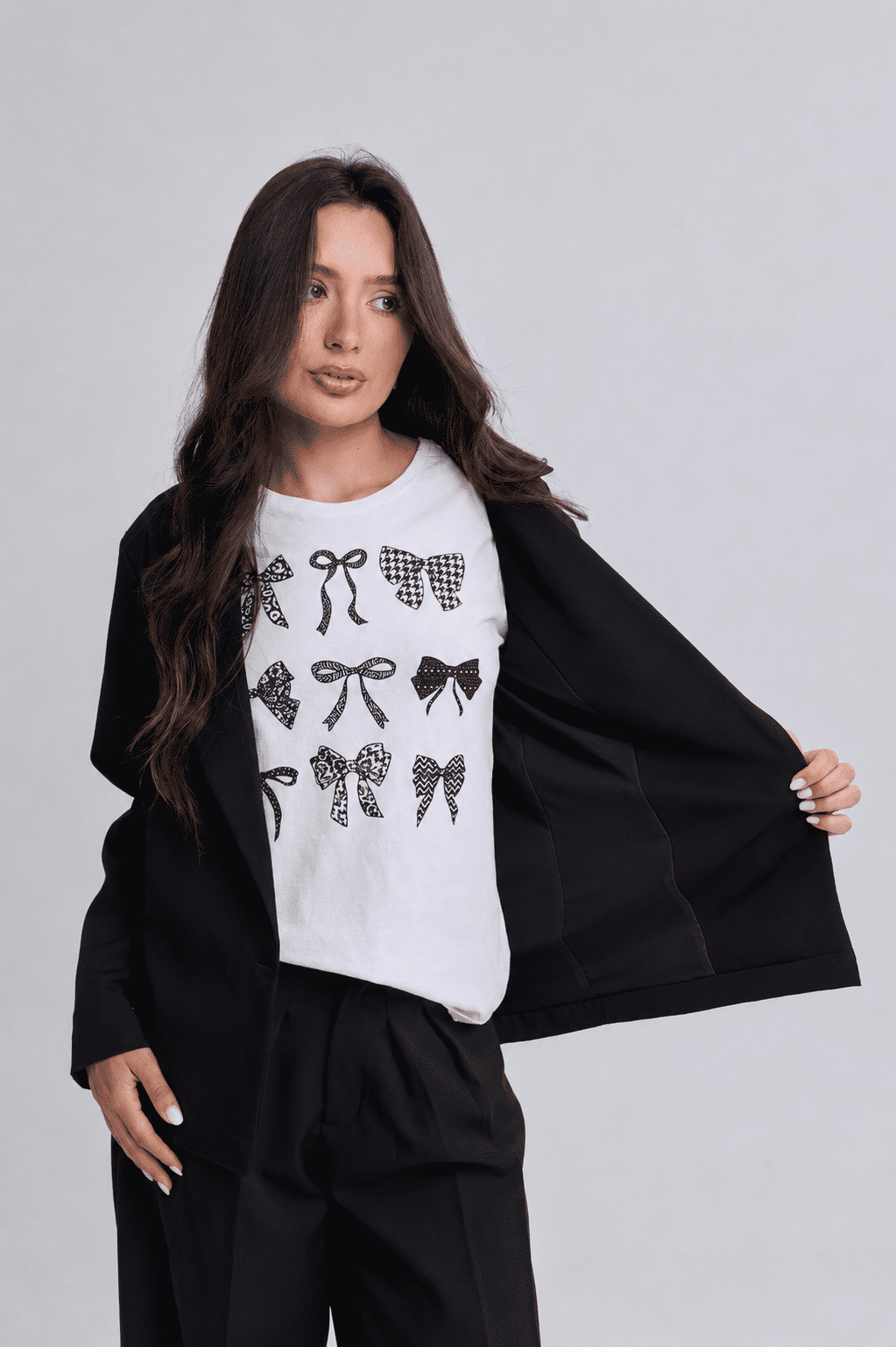 BLAZER DE ALFAIATARIA MANGA LONGA OVERSIZED FRANCESCA PRETO