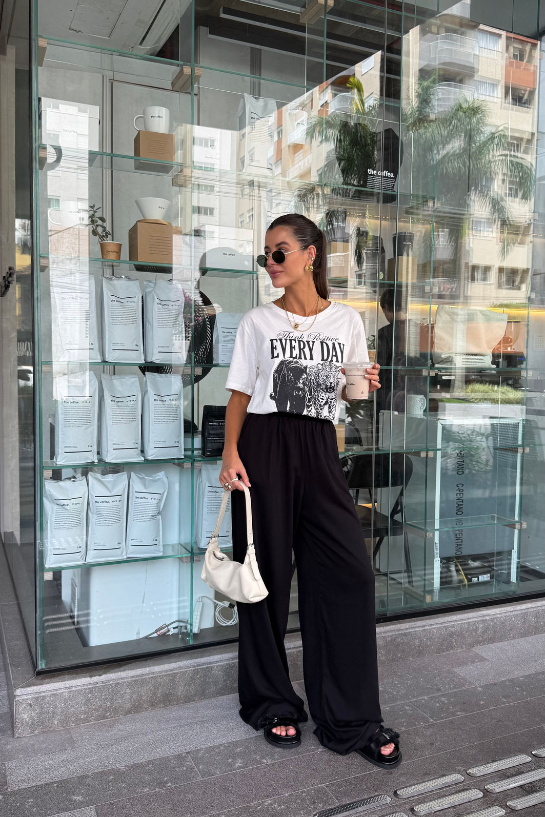 T-SHIRT ESTONADA POSITIVE EVERY DAY OFF WHITE T-SHIRT ESTONADA POSITIVE EVERY DAY OFF WHITE