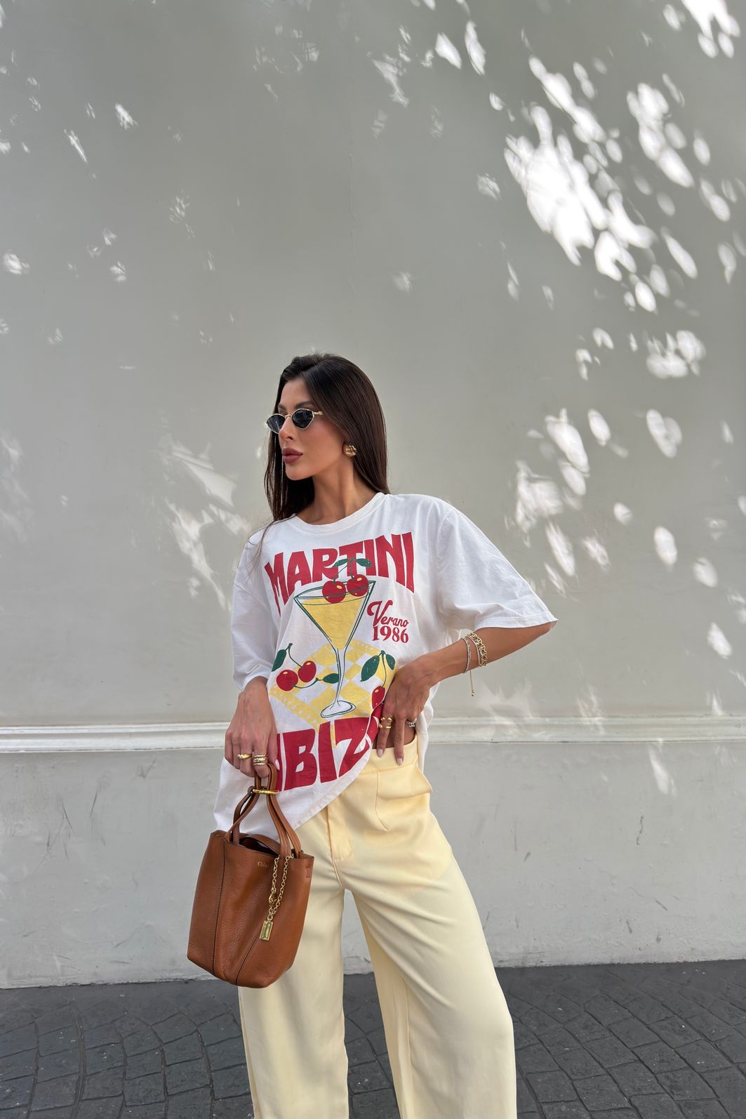 T-SHIRT OVERSIZED MARTINI IBIZA OFF WHITE