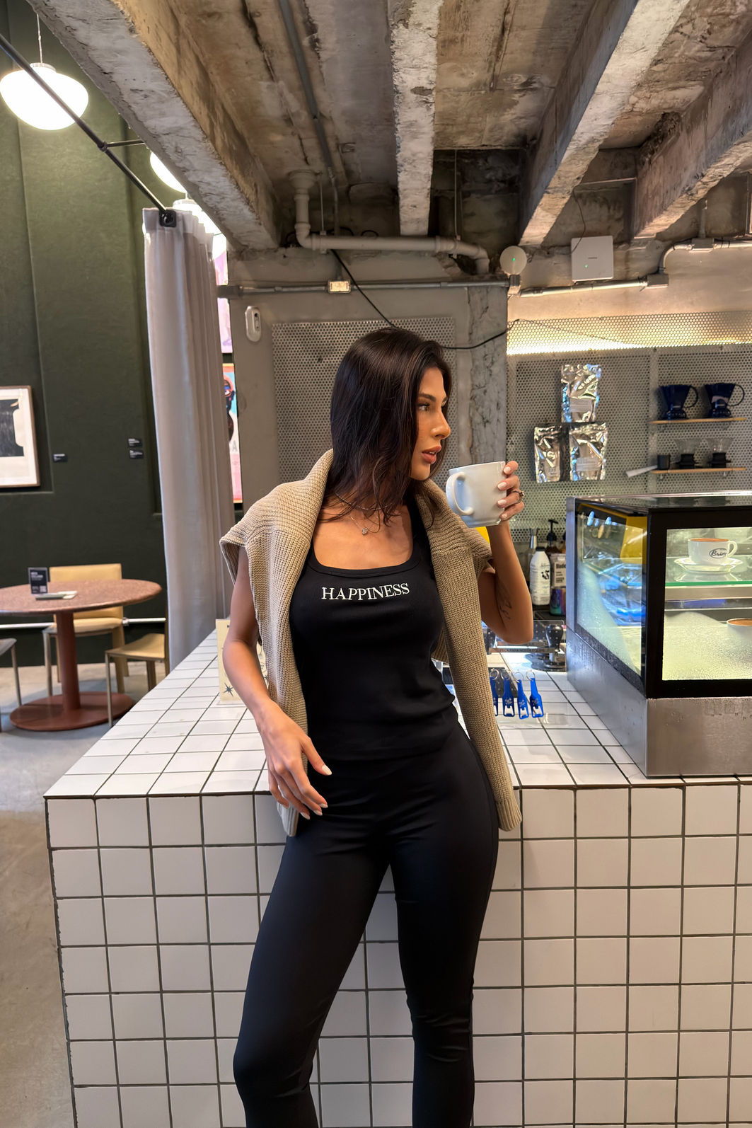 CALÇA LEGGING FLOW PRETA CALÇA LEGGING FLOW PRETA