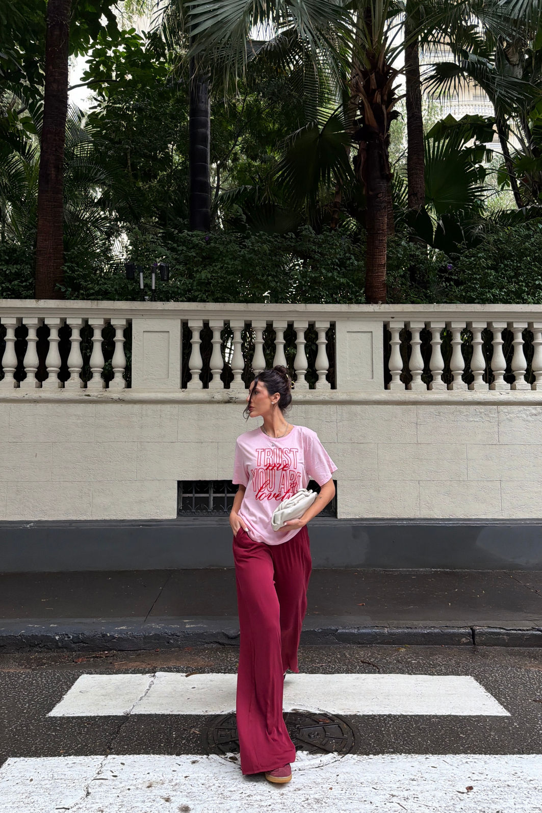 CALÇA PANTALONA LIA VERMELHO CEREJA CALÇA PANTALONA LIA VERMELHO CEREJA