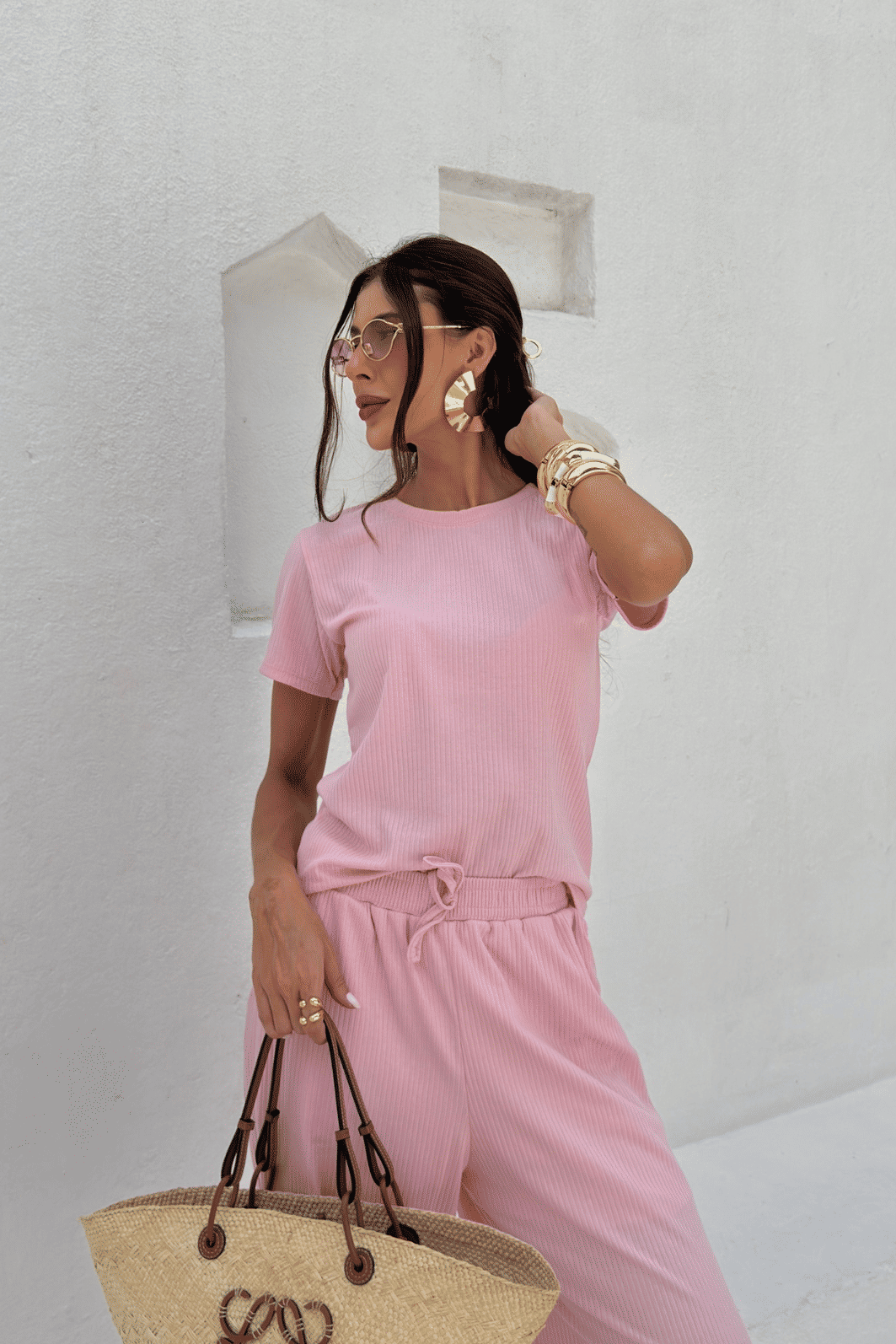 BLUSA CANELADA AMANDA ROSA CANDY BLUSA CANELADA AMANDA ROSA CANDY