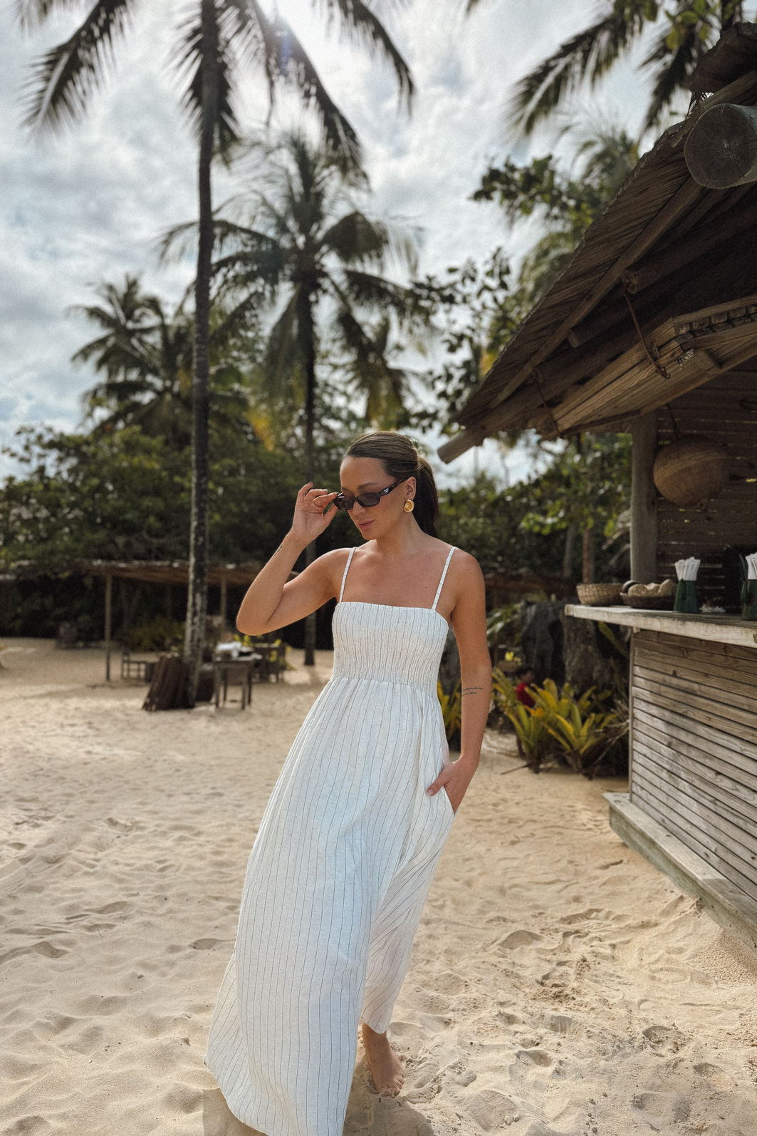 VESTIDO MIDI PANDORA RISCA DE GIZ