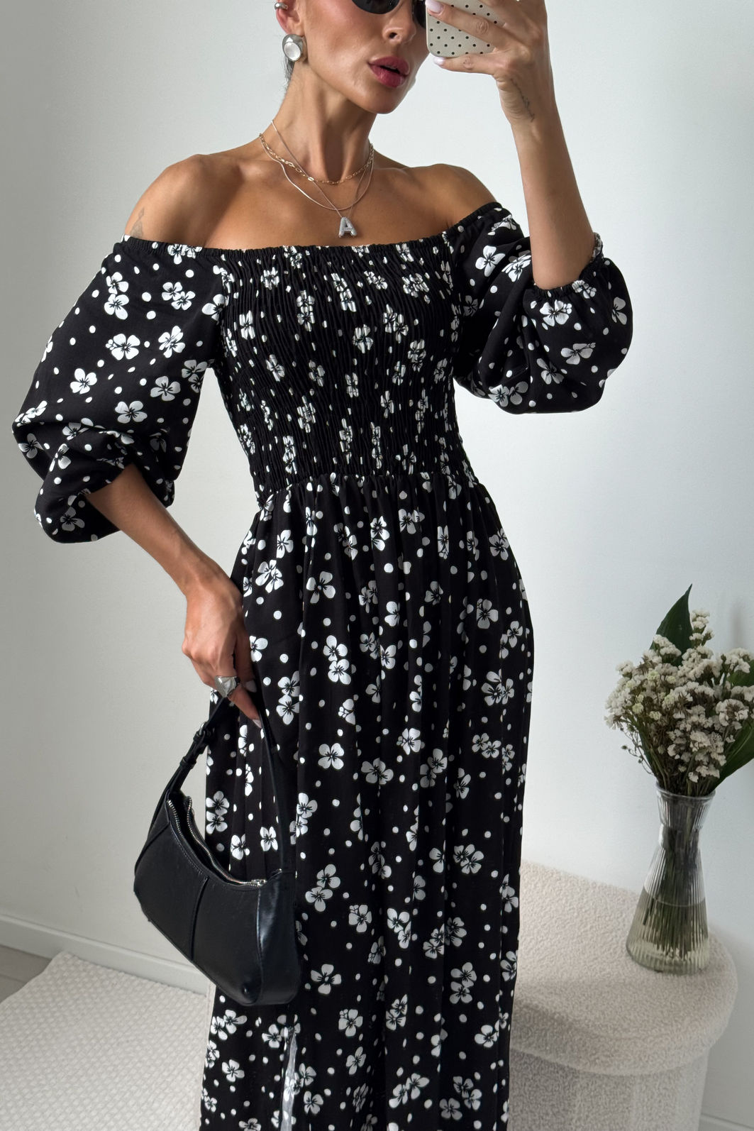 VESTIDO MIDI BARBARA AMOR PERFEITO PRETO