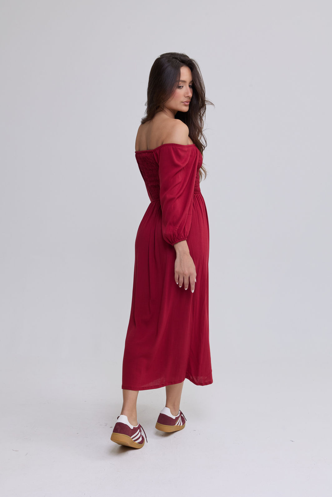 VESTIDO MIDI BARBARA VERMELHO CEREJA VESTIDO MIDI BARBARA VERMELHO CEREJA