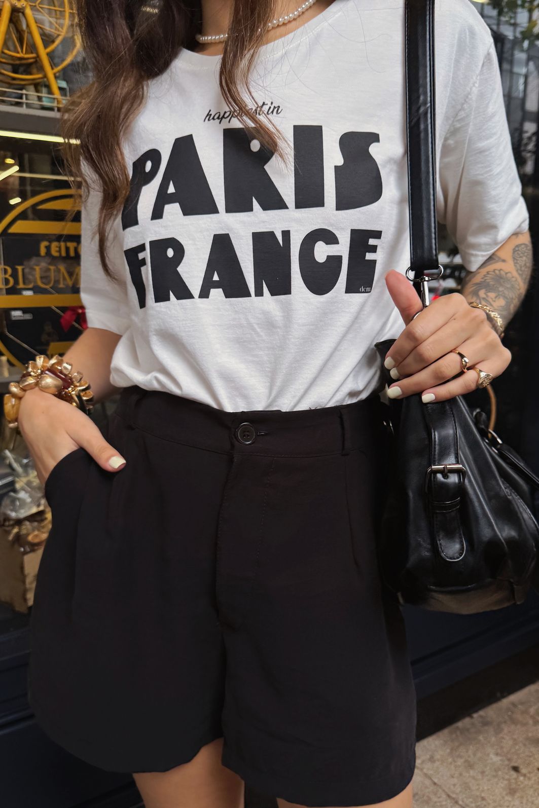 SHORTS ALFAIATARIA BARCELONA PRETO