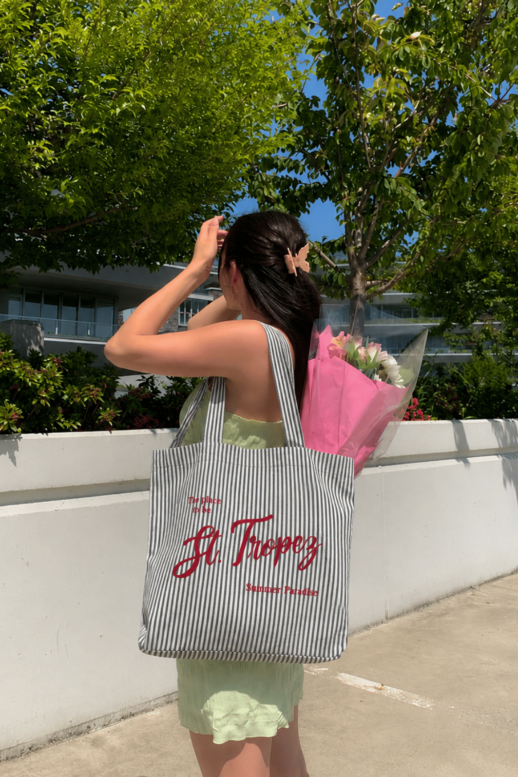 ECOBAG ST. TROPEZ LISTRAS PRETAS ECOBAG ST. TROPEZ LISTRAS PRETAS