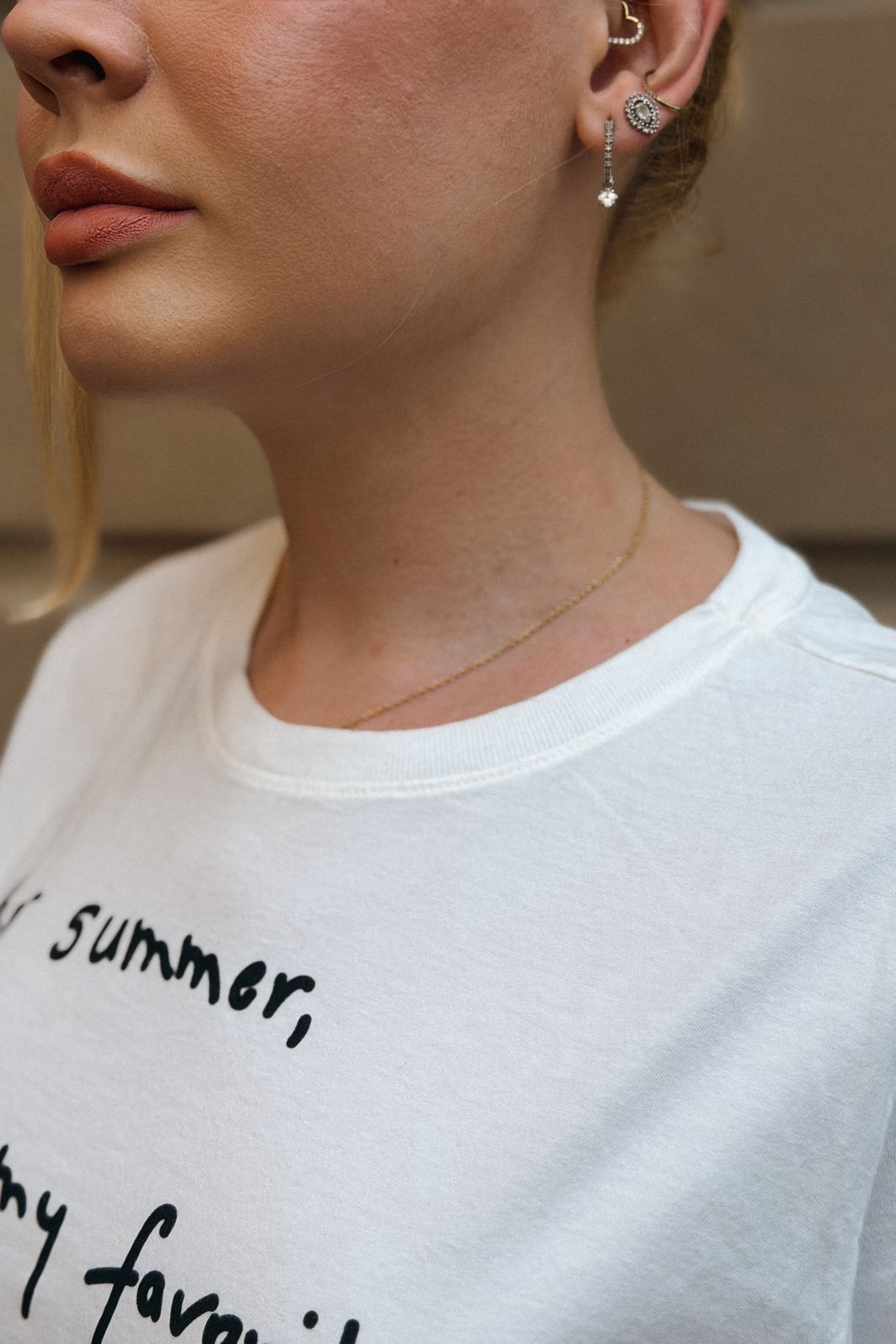 T-SHIRT ESTONADA DEAR SUMMER OFF WHITE T-SHIRT ESTONADA DEAR SUMMER OFF WHITE