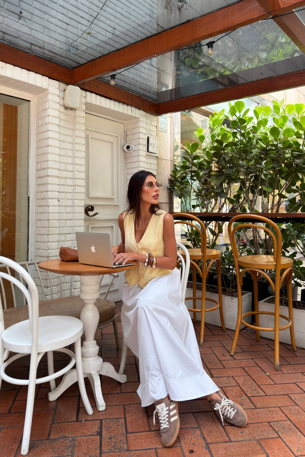 COLETE ALFAIATARIA ELLEN AMARELO MANTEIGA COLETE ALFAIATARIA ELLEN AMARELO MANTEIGA