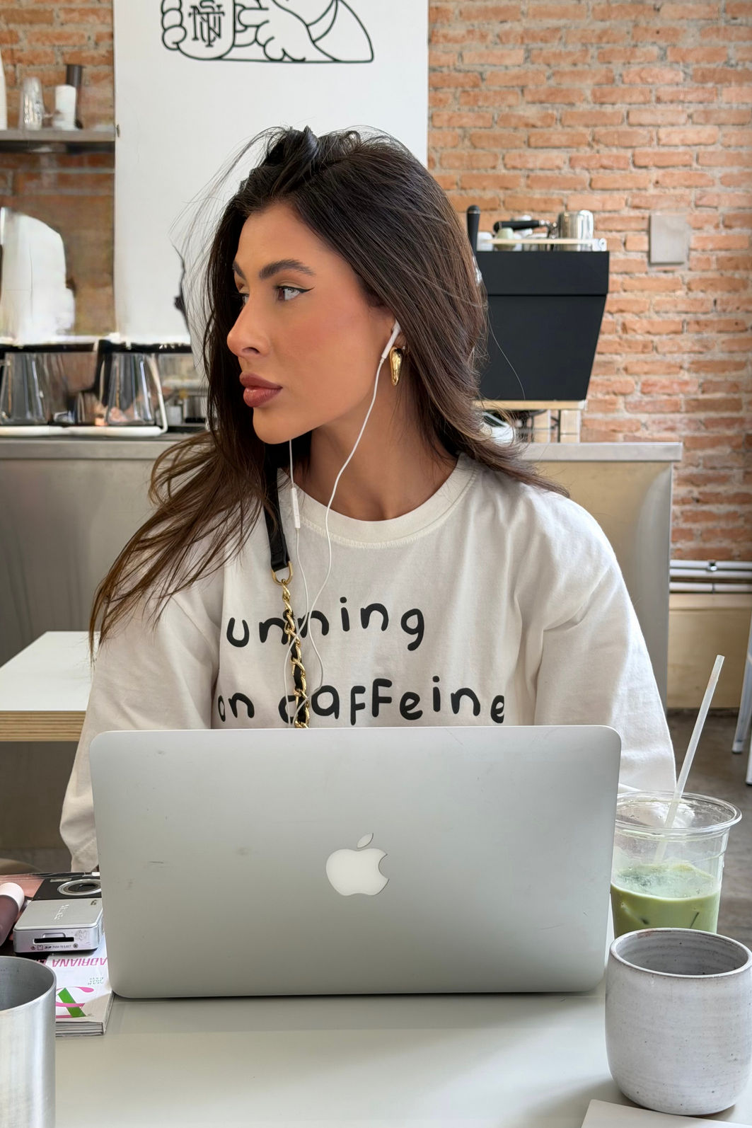 T-SHIRT OVERSIZED RUNNING OFF WHITE