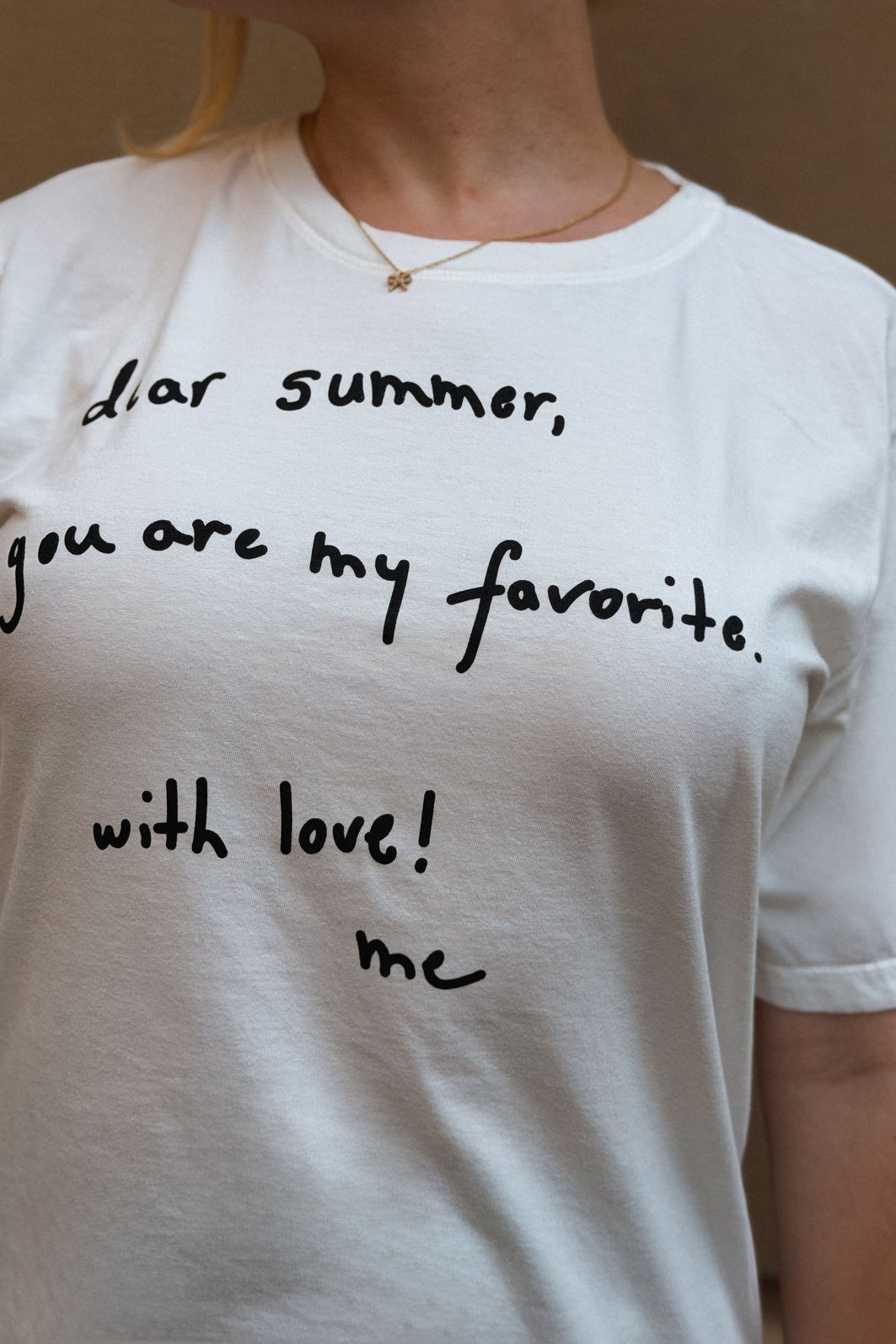 T-SHIRT ESTONADA DEAR SUMMER OFF WHITE T-SHIRT ESTONADA DEAR SUMMER OFF WHITE