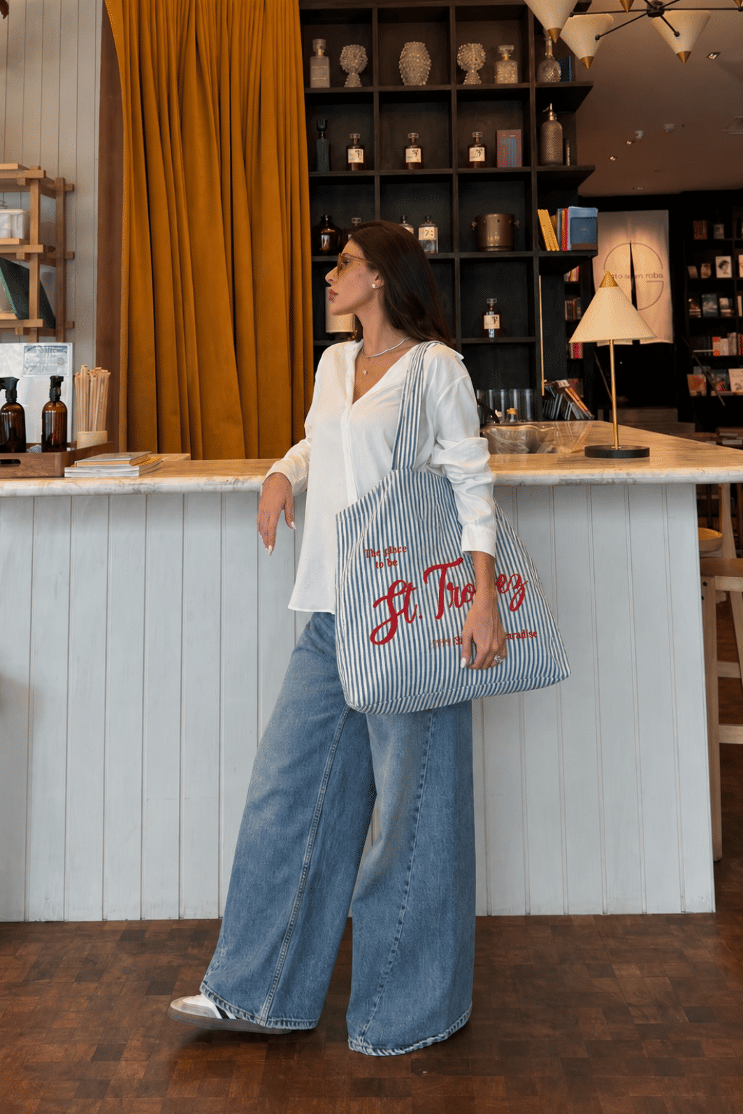 ECOBAG ST. TROPEZ LISTRAS AZUL ECOBAG ST. TROPEZ LISTRAS AZUL